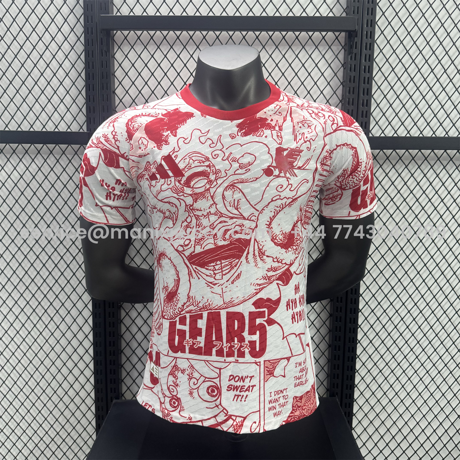 ManixJersey.com | Japan 25-26 Red Line Gear 5 Nika White Special Edition Jersey - Player Version -Customize Name, Number and Patch | Worldwide Shipping