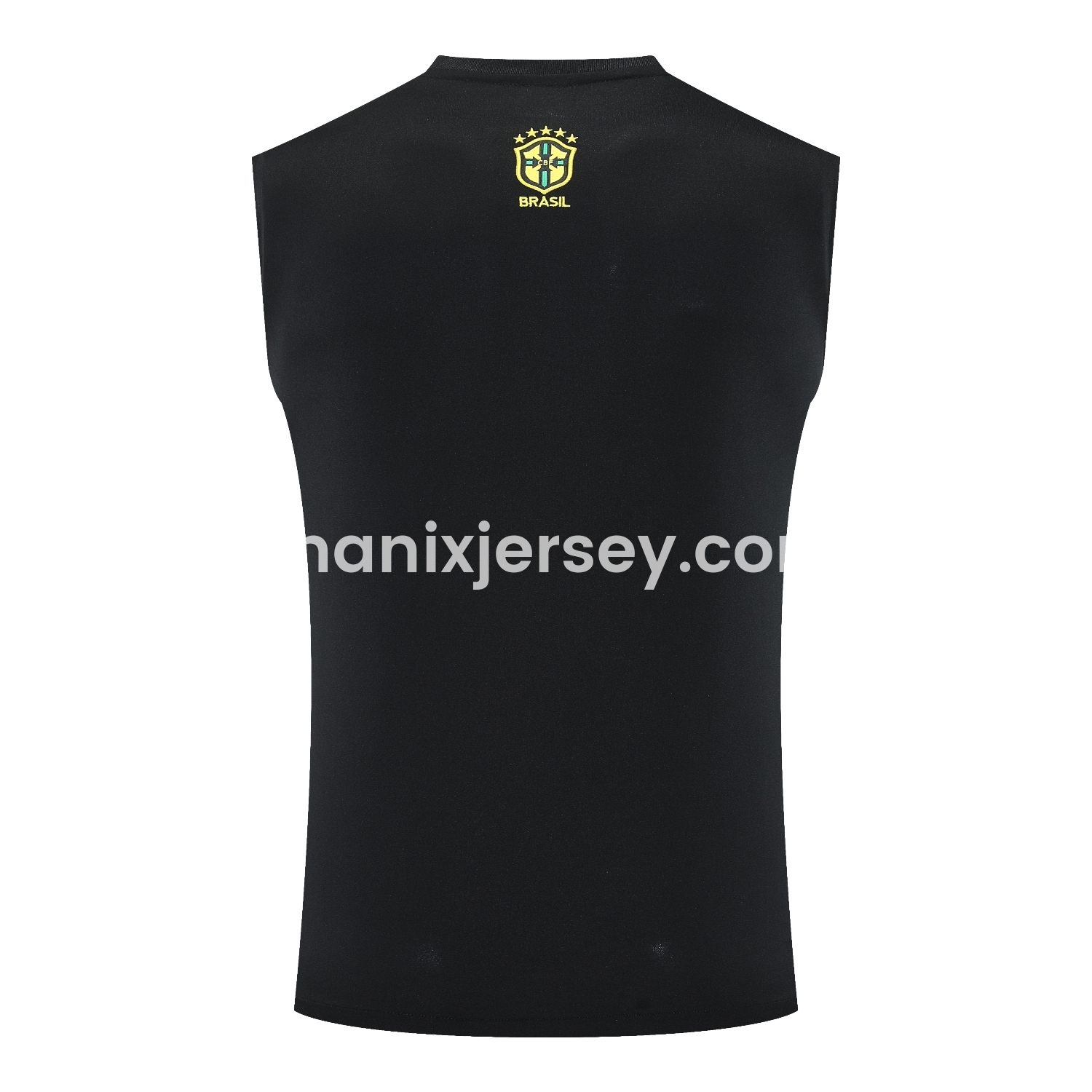 ManixJersey.com | Brazil 25-26 Gray Jesus Statue Vest Training Set - Gray Vest & Black Shorts -Customize Name, Number and Patch | Worldwide Shipping