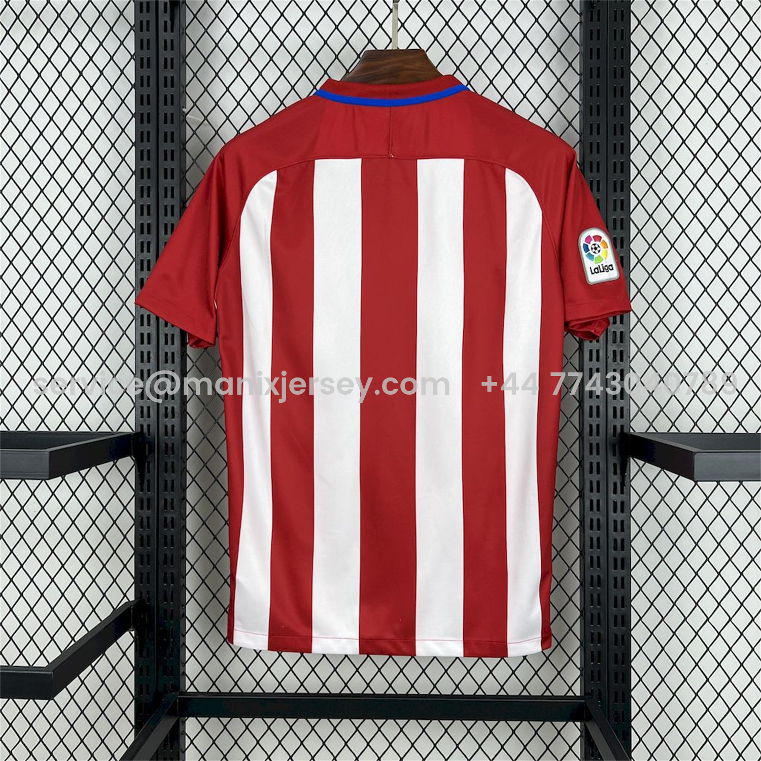 ManixJersey.com | Retro Atletico Madrid 2016-17 Home Jersey -Customize Name, Number and Patch | Worldwide Shipping