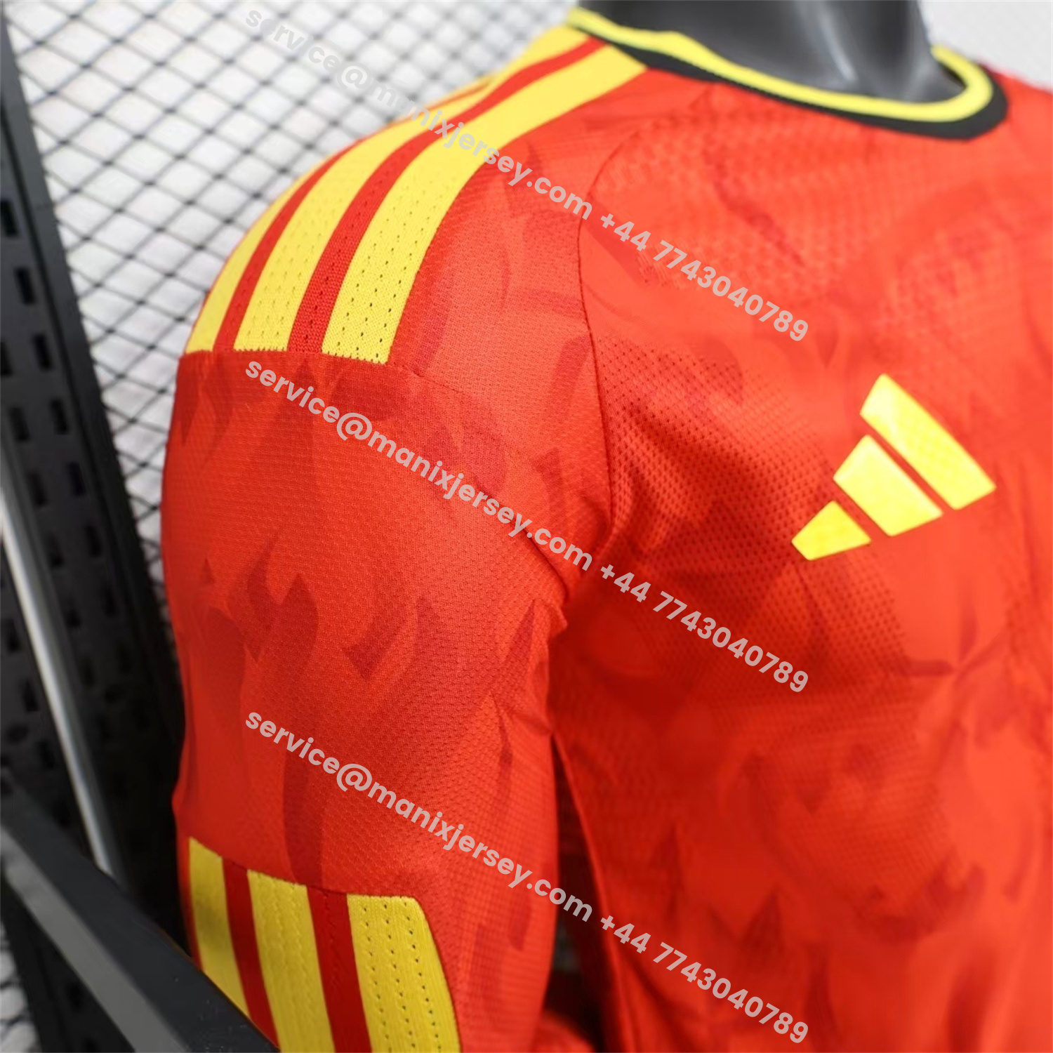 ManixJersey.com | Belgium 2026 Home Long Sleeves Jersey - Player Version -Customize Name, Number and Patch | Worldwide Shipping