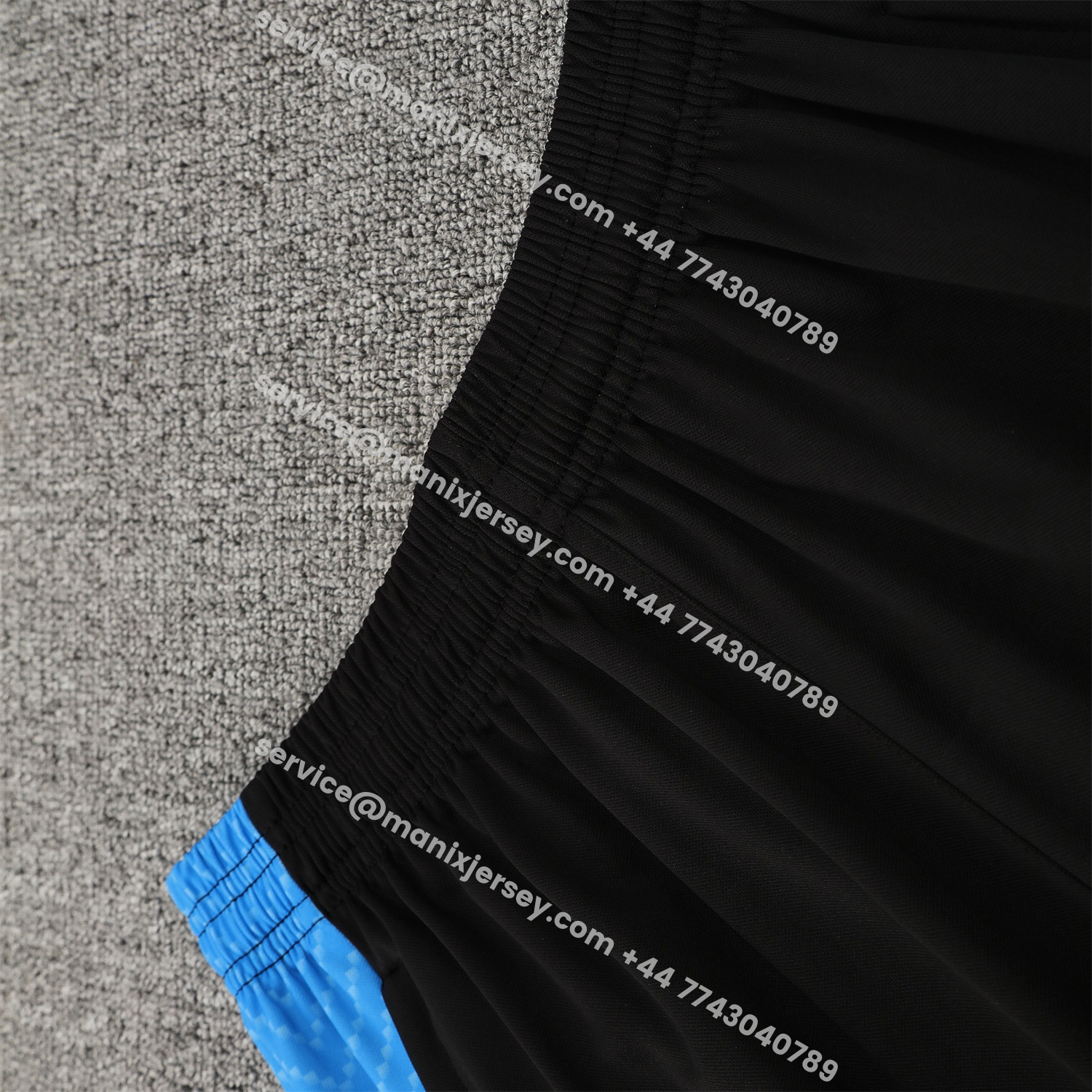 ManixJersey.com | Napoli 25-26 Vest Training Set - Black Mecha Vest & Black Shorts -Customize Name, Number and Patch | Worldwide Shipping