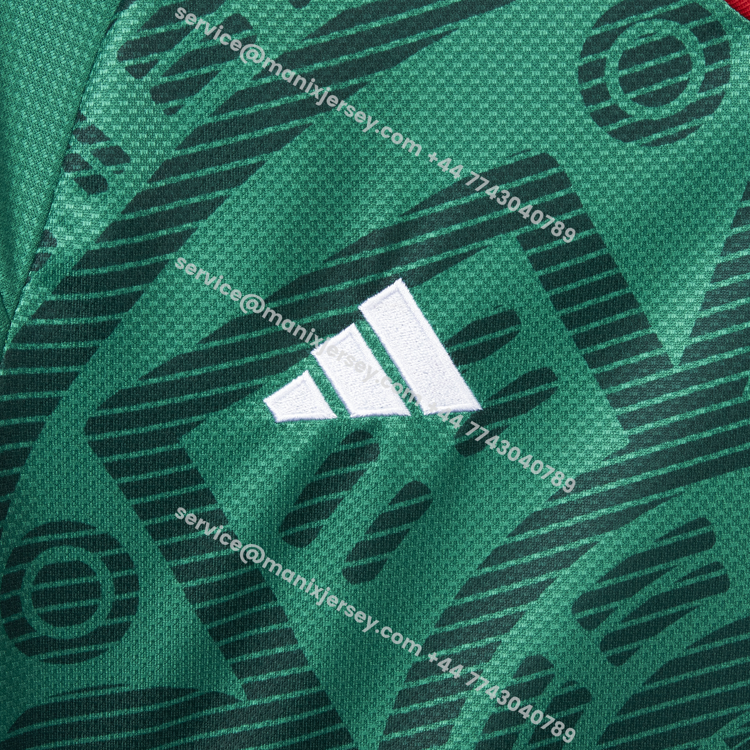 ManixJersey.com | Women's Mexico 2026 Home Cropped Jersey -Customize Name, Number and Patch | Worldwide Shipping