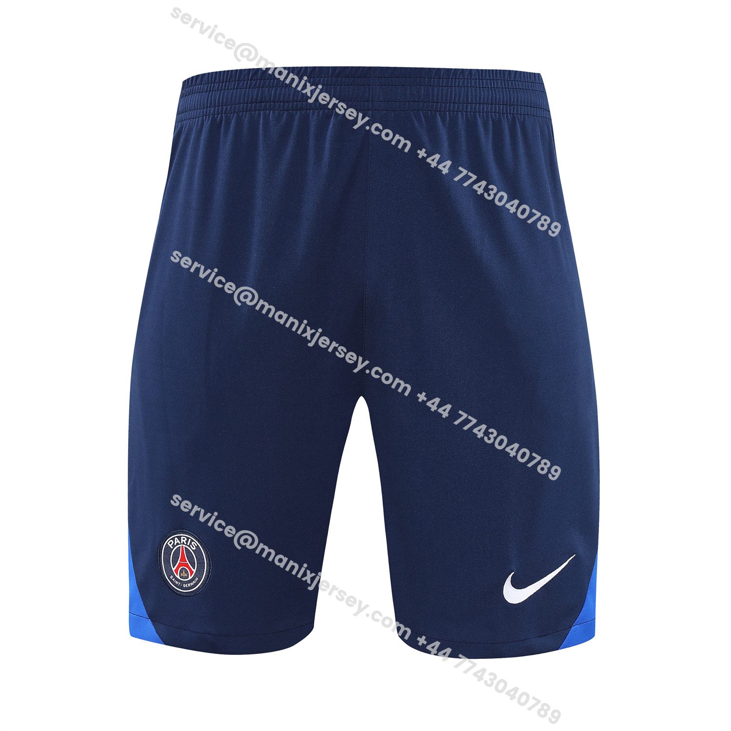 ManixJersey.com | Paris Saint-Germain PSG 25-26 Vest Training Set - Red And Blue Lines Vest & Blue Shorts -Customize Name, Number and Patch | Worldwide Shipping
