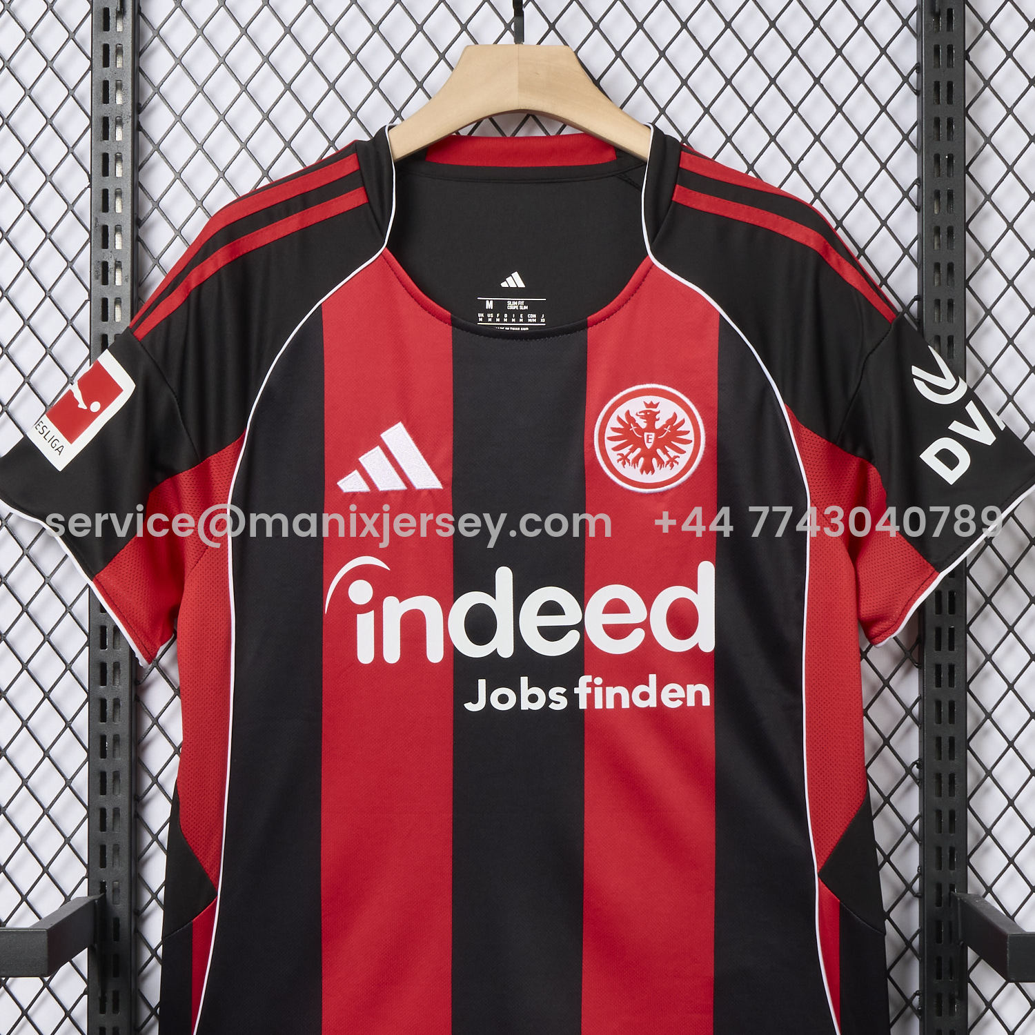 ManixJersey.com | Frankfurt 25-26 Home Red Jersey - Fans Version -Customize Name, Number and Patch | Worldwide Shipping