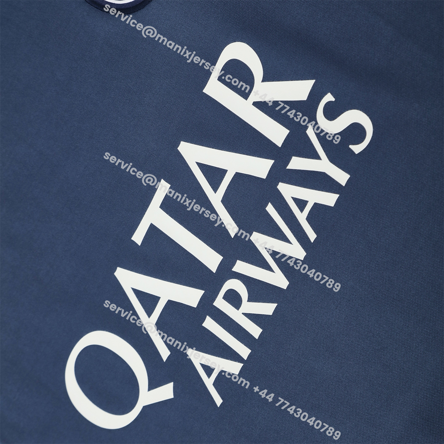 ManixJersey.com | Paris Saint-Germain PSG 25-26 Vest Training Set - Deep Blue Vest & Deep Blue Shorts -Customize Name, Number and Patch | Worldwide Shipping