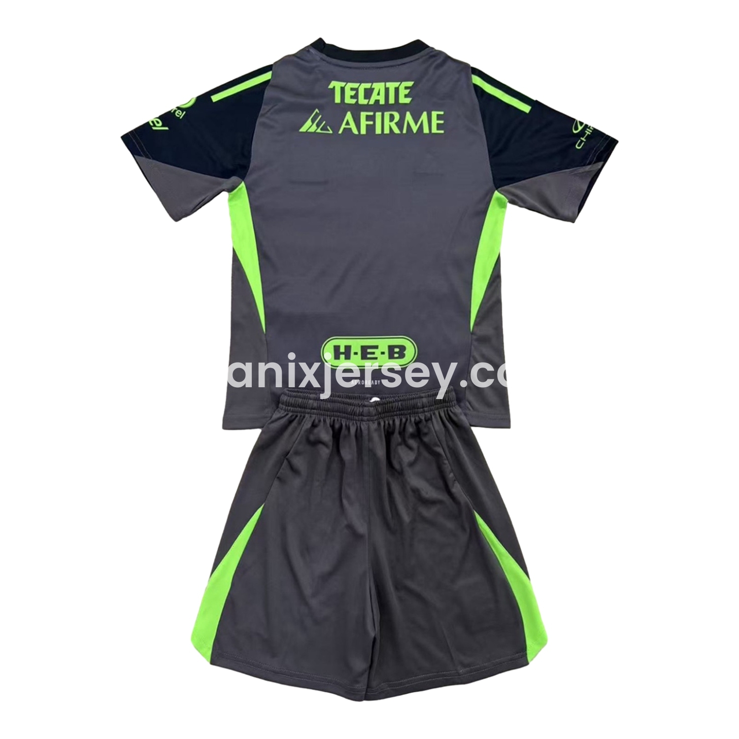 ManixJersey.com | Tigres UANL 25-26 Grey Black Goalkeeper Men's Adult Jersey Set - Fans Version -Customize Name, Number and Patch | Worldwide Shipping