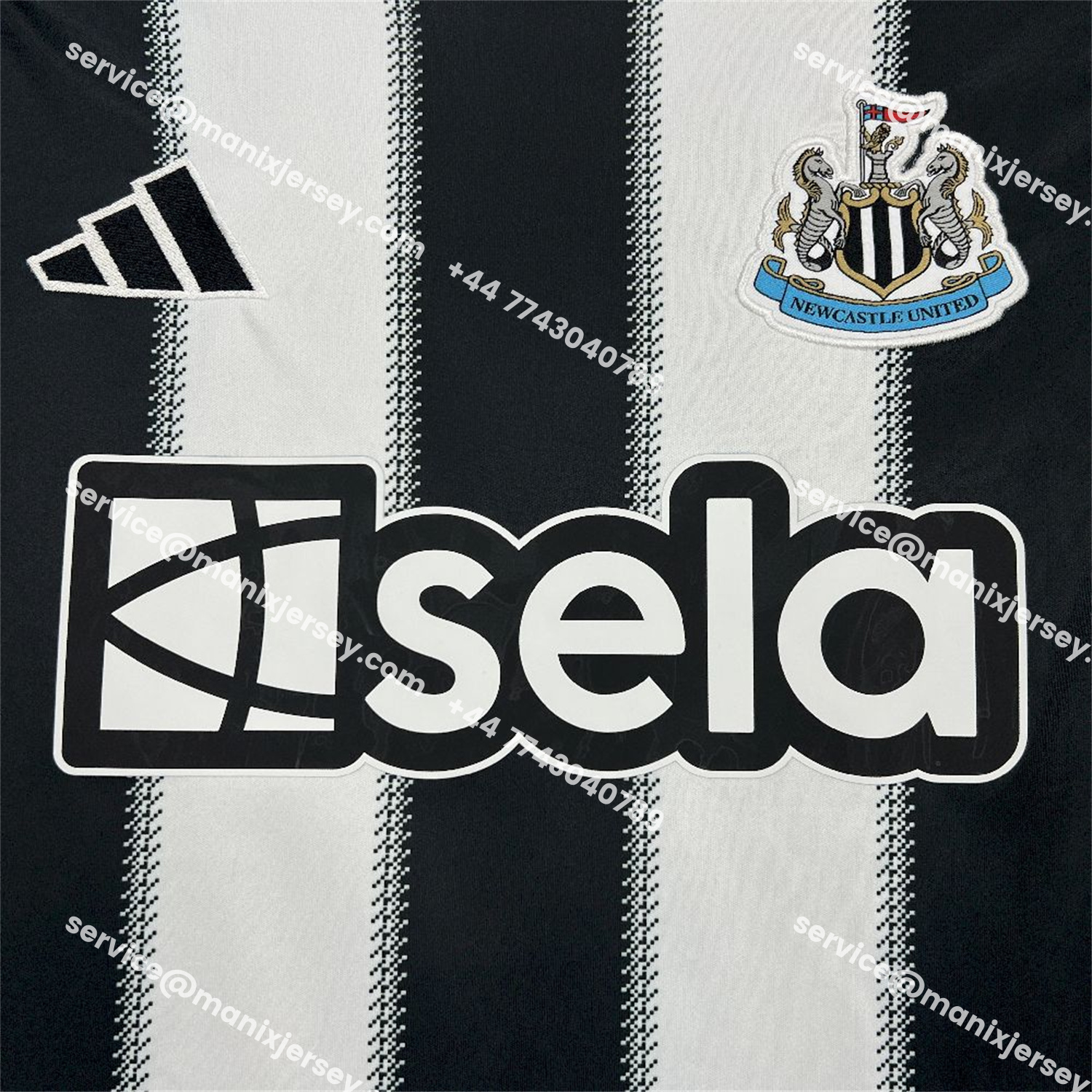 ManixJersey.com | Newcastle United 25-26 Home Long Sleeves Jersey - Fans Version -Customize Name, Number and Patch | Worldwide Shipping