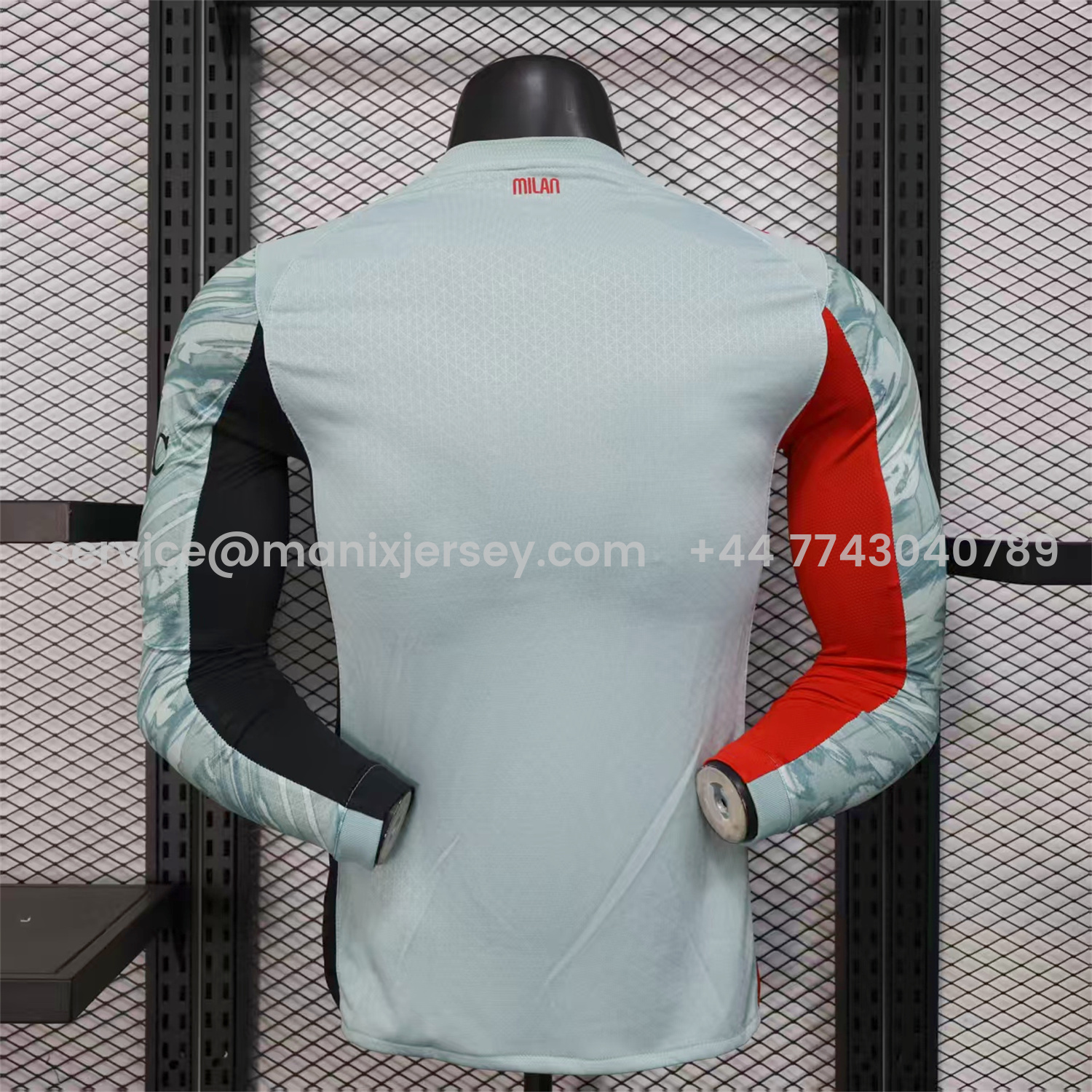 ManixJersey.com | AC Milan 25-26 Goalkeeper Home Long Sleeves Jersey - Player Version -Customize Name, Number and Patch | Worldwide Shipping