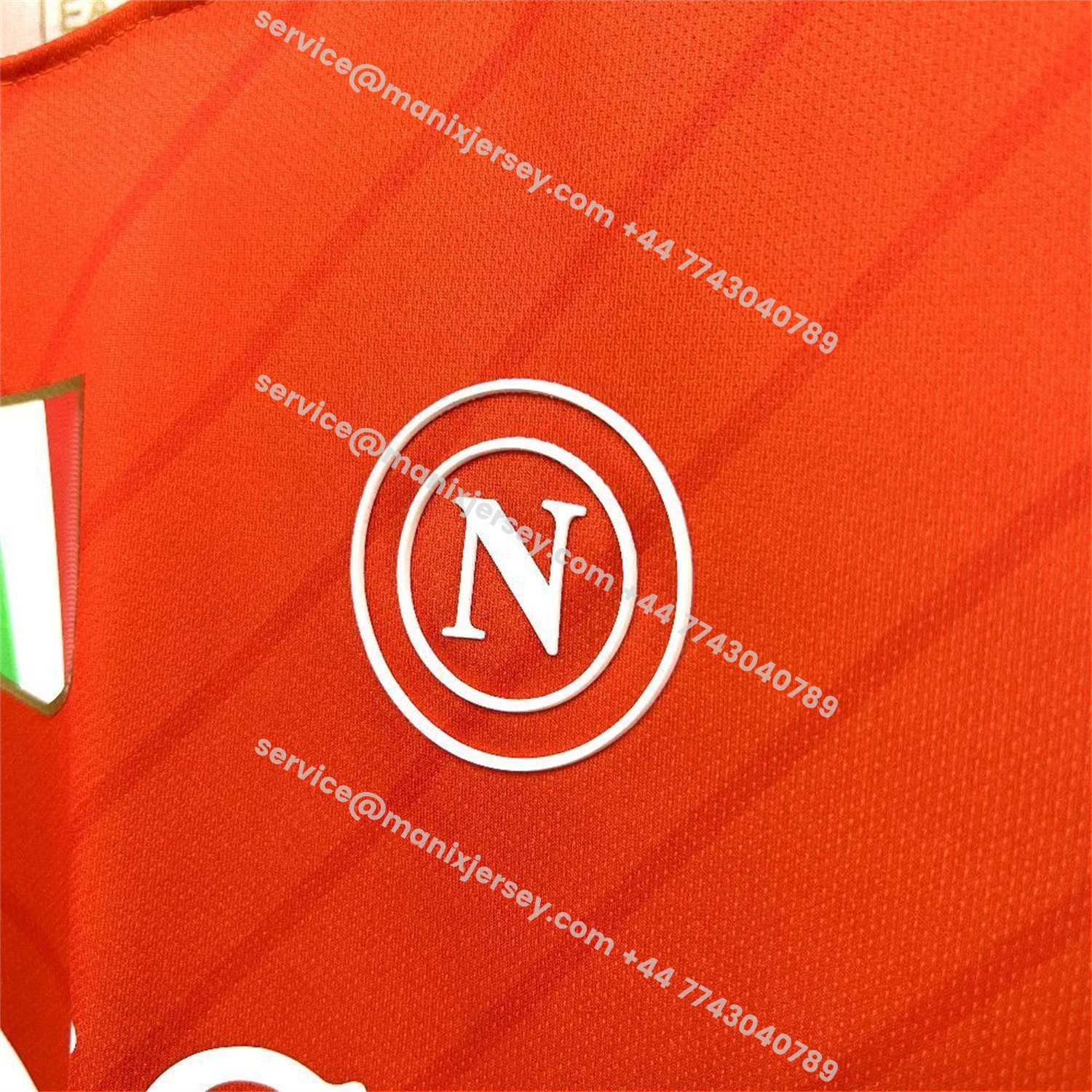 ManixJersey.com | Napoli 25-26 Goalkeeper Orange Jersey - Fans Version -Customize Name, Number and Patch | Worldwide Shipping