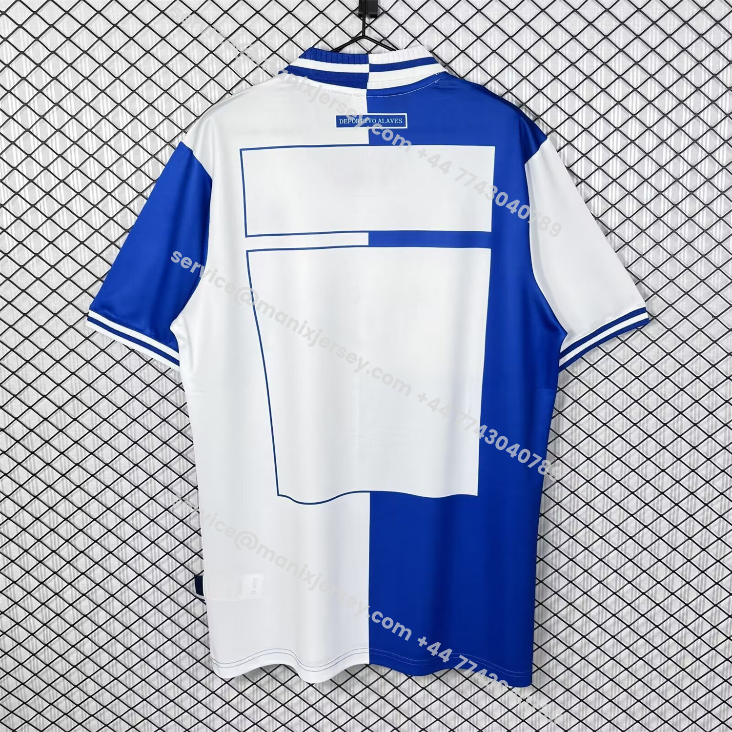ManixJersey.com | Retro Deportivo Alavés 1999-00 Home Jersey -Customize Name, Number and Patch | Worldwide Shipping