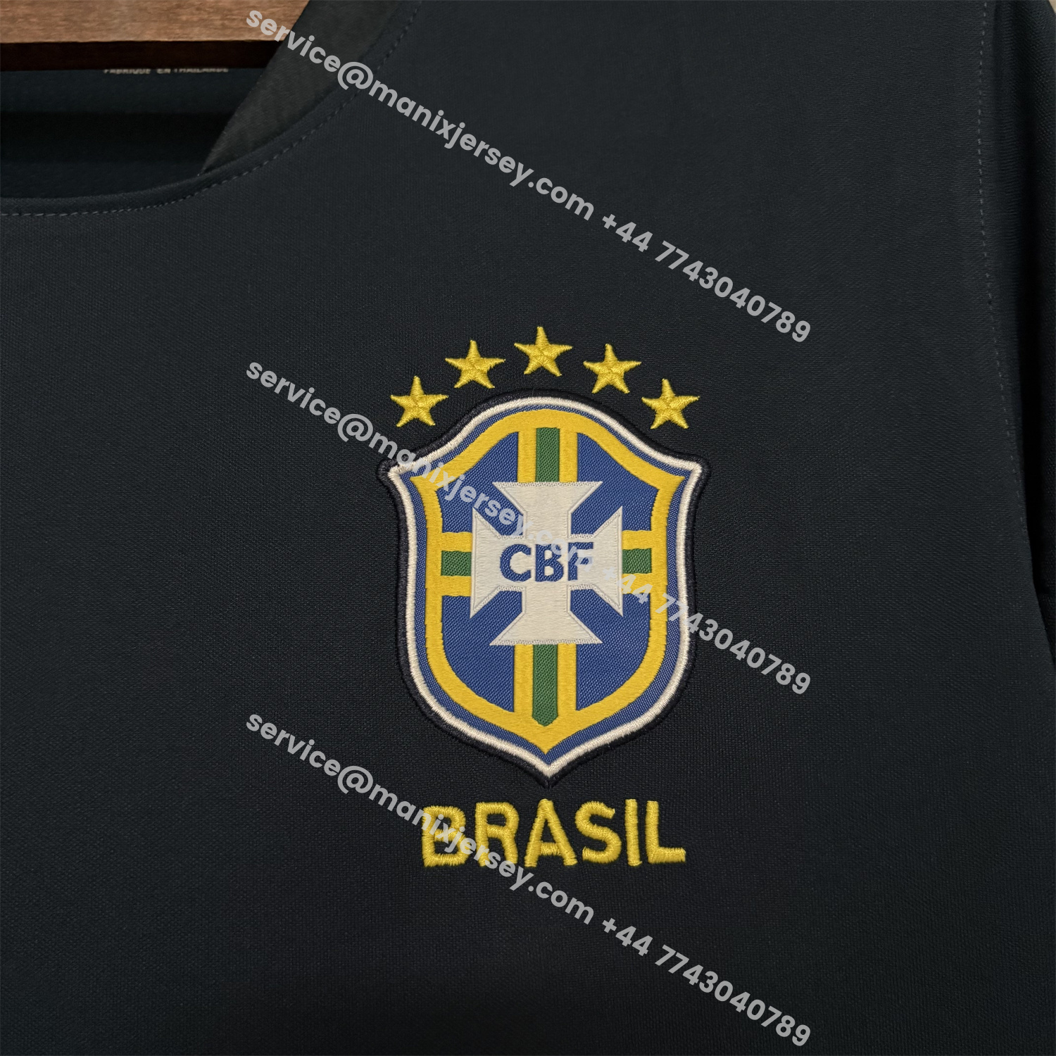 ManixJersey.com | Brazil 2026 Dark Blue Training Jersey - Fans Version -Customize Name, Number and Patch | Worldwide Shipping