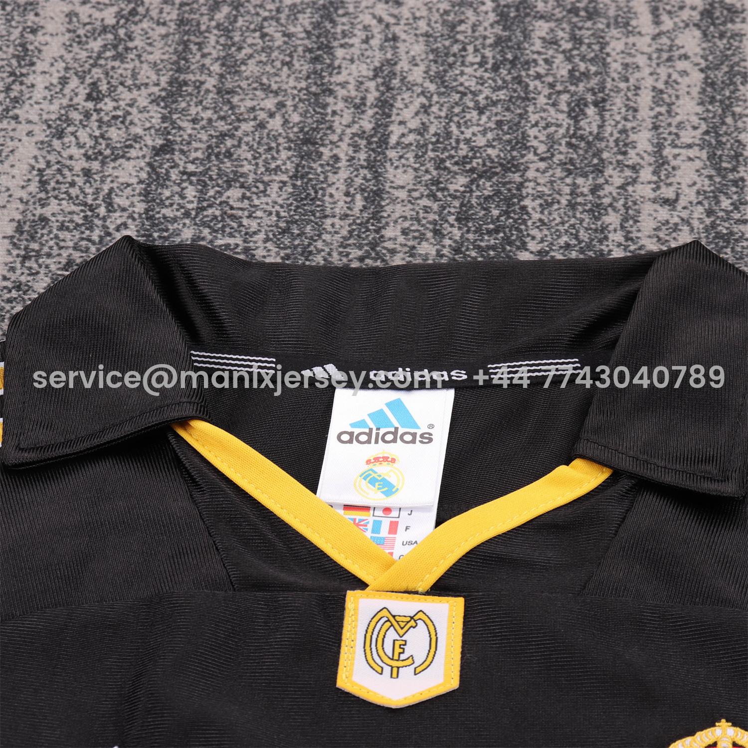 ManixJersey.com | Retro Real Madrid 1999-01 Away Kids Kit -Customize Name, Number and Patch | Worldwide Shipping