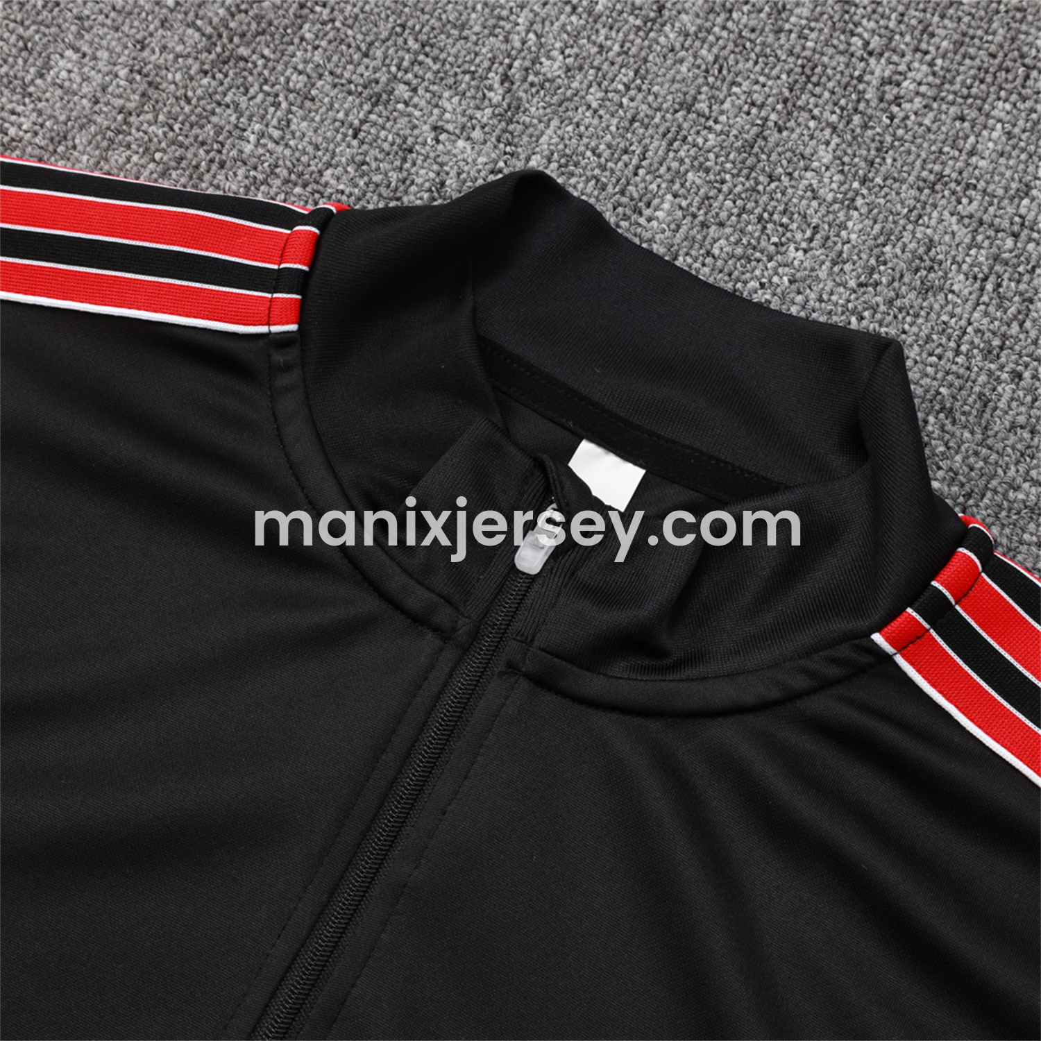 ManixJersey.com | Manchester United 25-26 Originals Terrace Icon Jacket Training Tracksuit - Black -Customize Name, Number and Patch | Worldwide Shipping