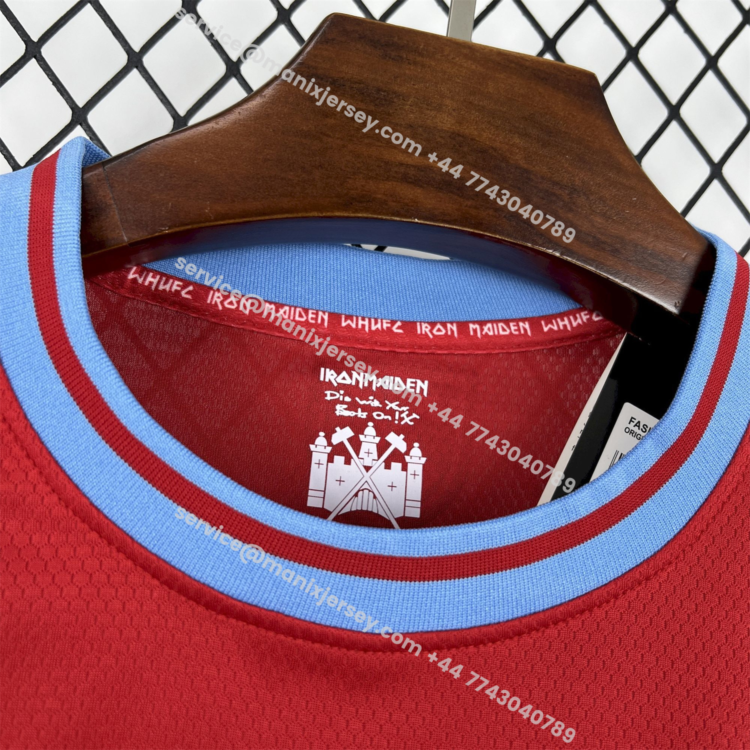 ManixJersey.com | West Ham United 25-26 x Iron Maiden 50th Anniversary Jersey - Fans Version -Customize Name, Number and Patch | Worldwide Shipping