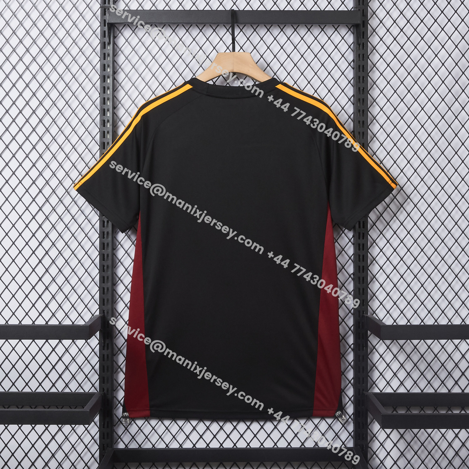 ManixJersey.com | AS Roma 25-26 Travel Special Black Jersey - Fans Version -Customize Name, Number and Patch | Worldwide Shipping