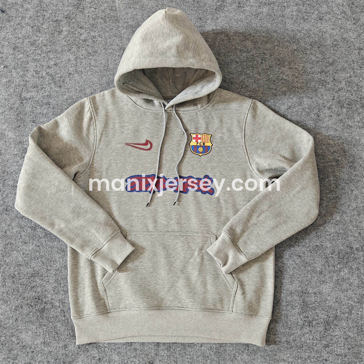 ManixJersey.com | Barcelona x Travis Scott Team Logo On Both Sides Unisex Pullover Hoodie -Customize Name, Number and Patch | Worldwide Shipping