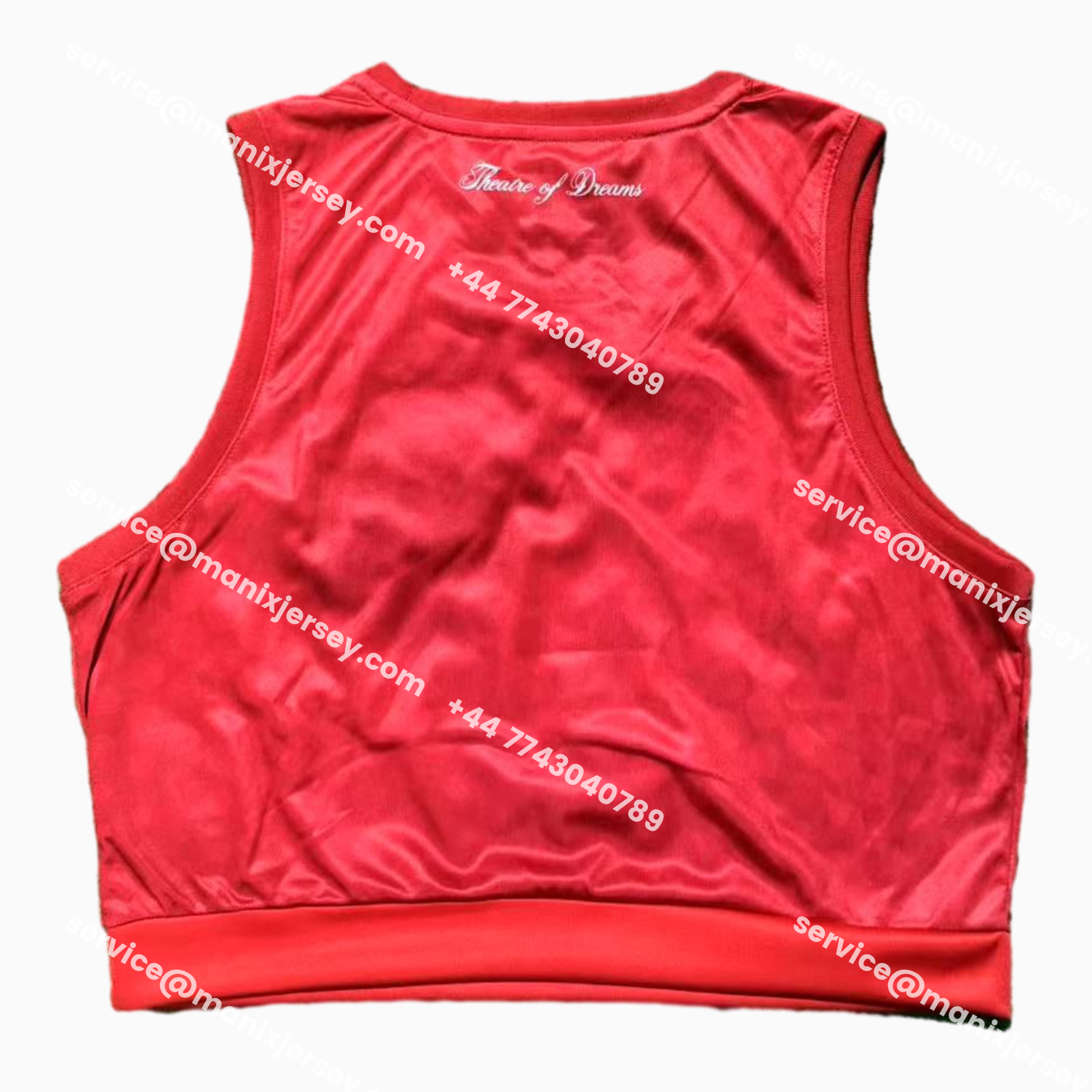 ManixJersey.com | Women's Manchester United 25-26 Home Yoga Vest -Customize Name, Number and Patch | Worldwide Shipping
