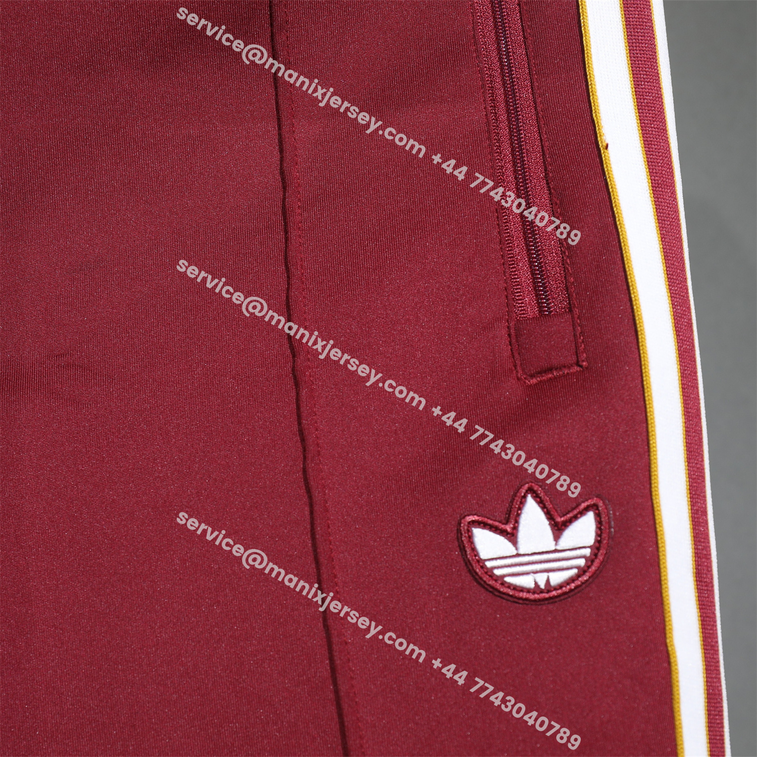 ManixJersey.com | Arsenal 25-26 Jacket Training Tracksuit - Red Throwback Jackets & Red Pants -Customize Name, Number and Patch | Worldwide Shipping