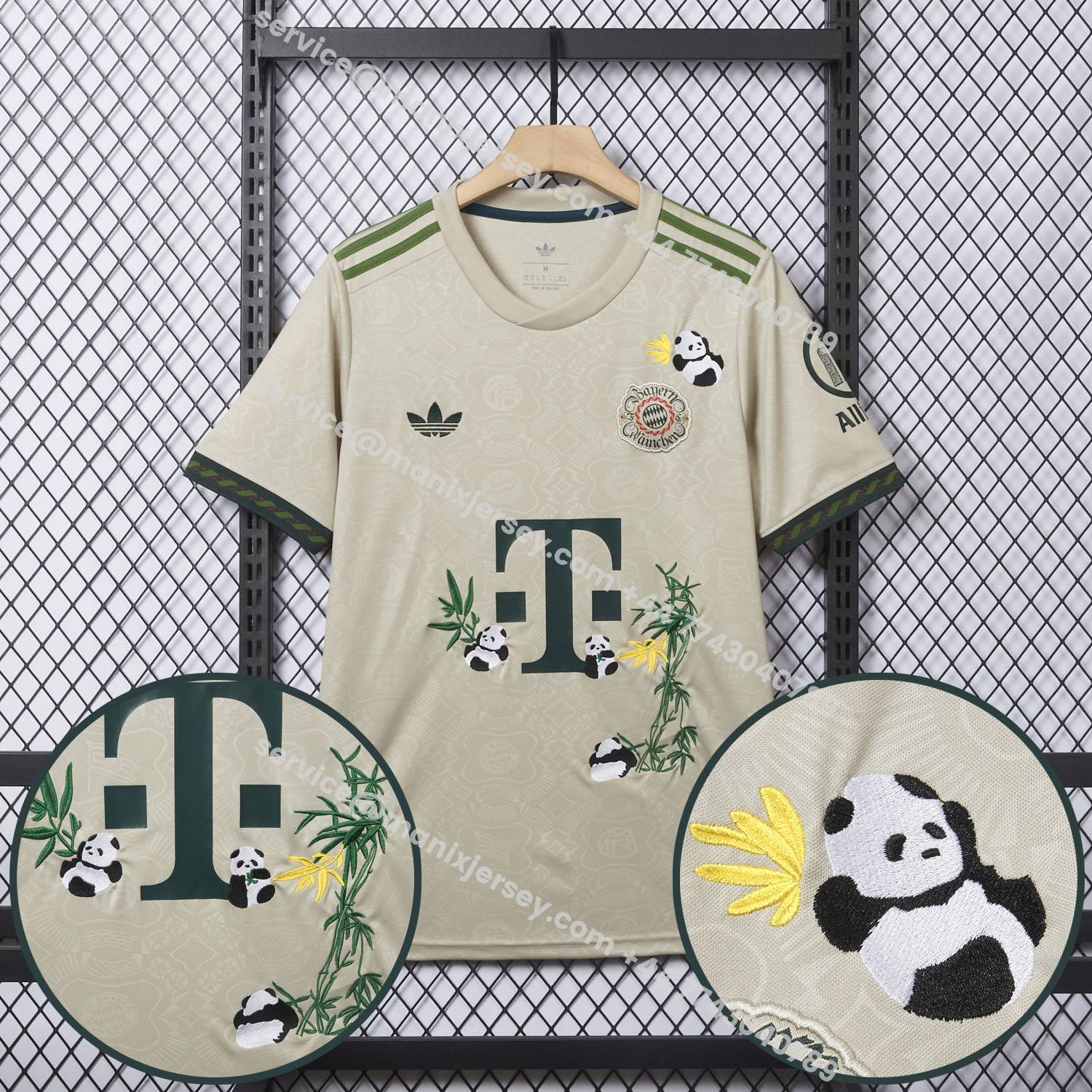 ManixJersey.com | 【Panda Bamboo Embroidered Version】Bayern Munich 25-26 Oktoberfest Jersey - Fans Version -Customize Name, Number and Patch | Worldwide Shipping