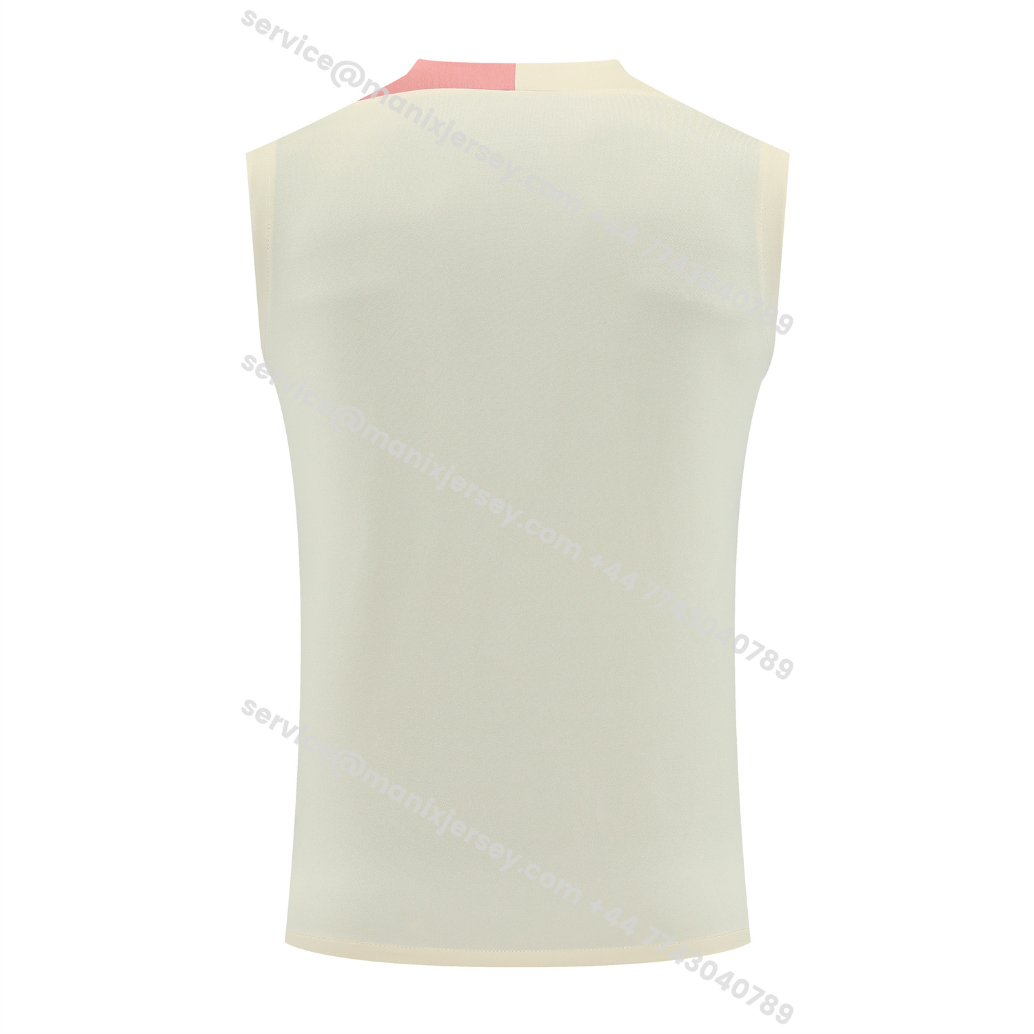 ManixJersey.com | Barcelona 25-26 Vest Training Set - Cream Vest & Deep Blue Shorts -Customize Name, Number and Patch | Worldwide Shipping