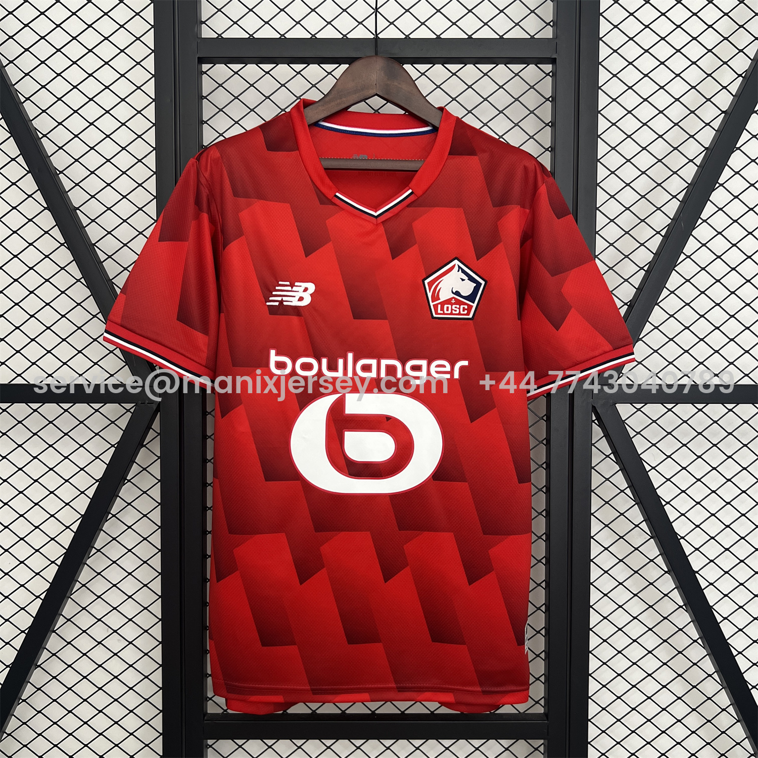 ManixJersey.com | Lille 25-26 Home Jersey - Fans Version -Customize Name, Number and Patch | Worldwide Shipping