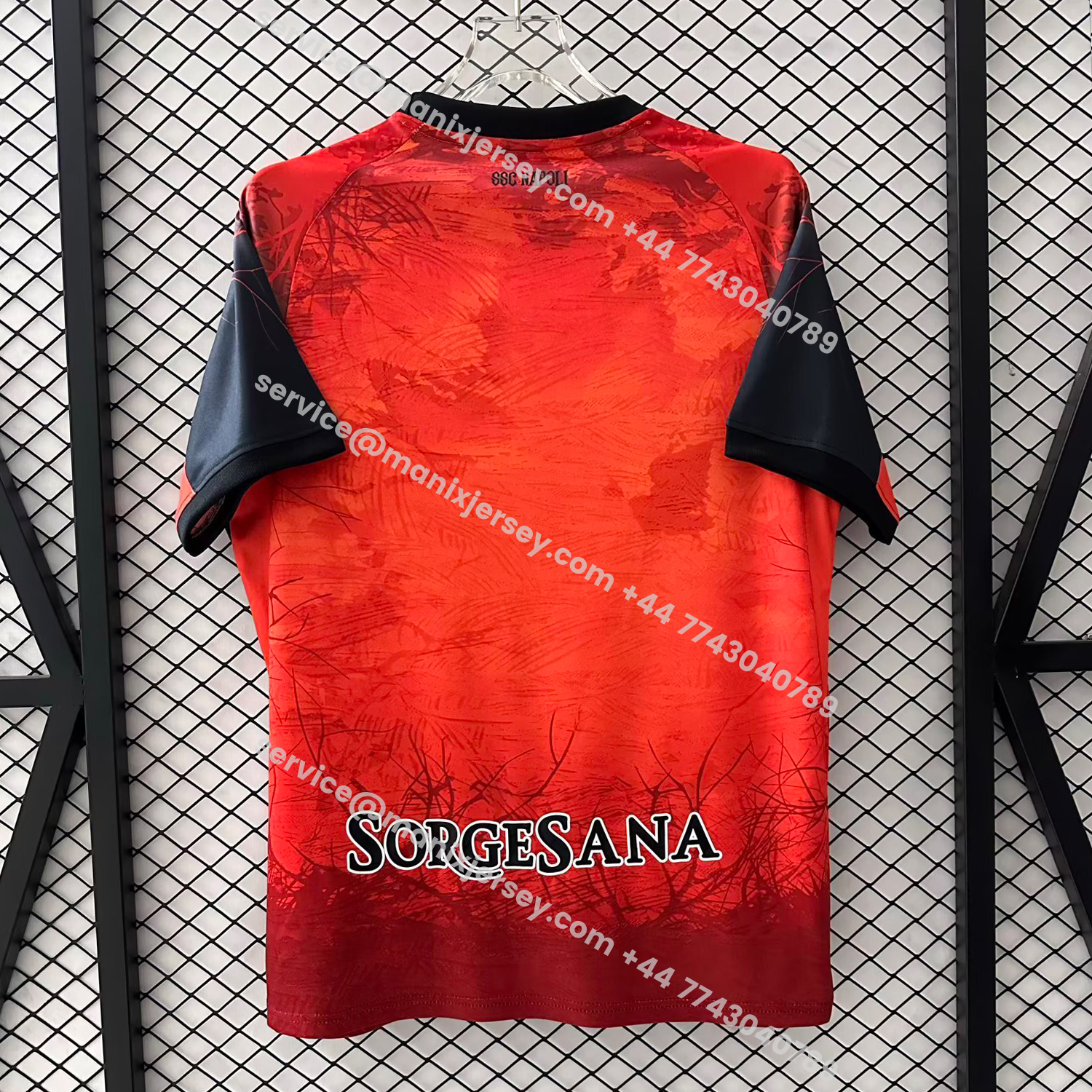 ManixJersey.com | Napoli 25-26 Halloween Orange Goalkeeper Jersey - Fans Version -Customize Name, Number and Patch | Worldwide Shipping