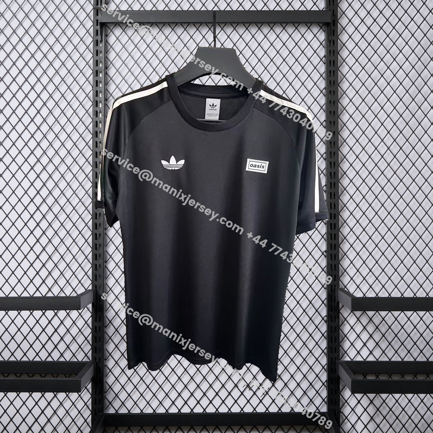 ManixJersey.com | Adidas 25-26 Oasis Originals Tour Black Jersey - Fans Version -Customize Name, Number and Patch | Worldwide Shipping