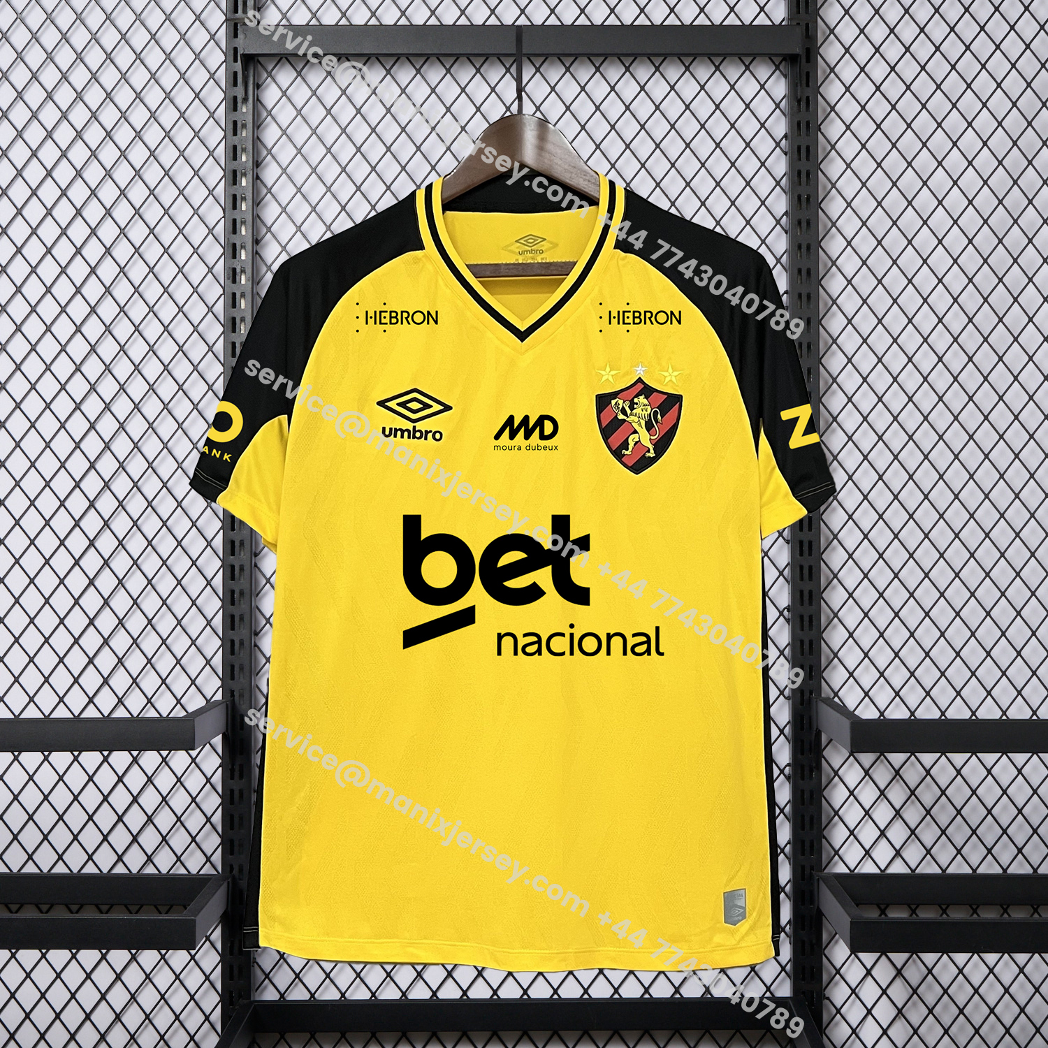 ManixJersey.com | Sport Recife 25-26 Away Yellow Jersey - Fans Version -Customize Name, Number and Patch | Worldwide Shipping