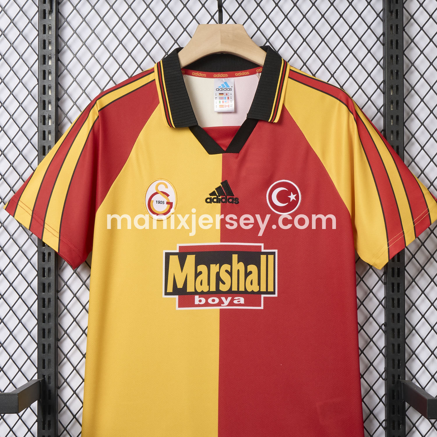 ManixJersey.com | Retro Galatasaray 1998-99 Home Jersey -Customize Name, Number and Patch | Worldwide Shipping
