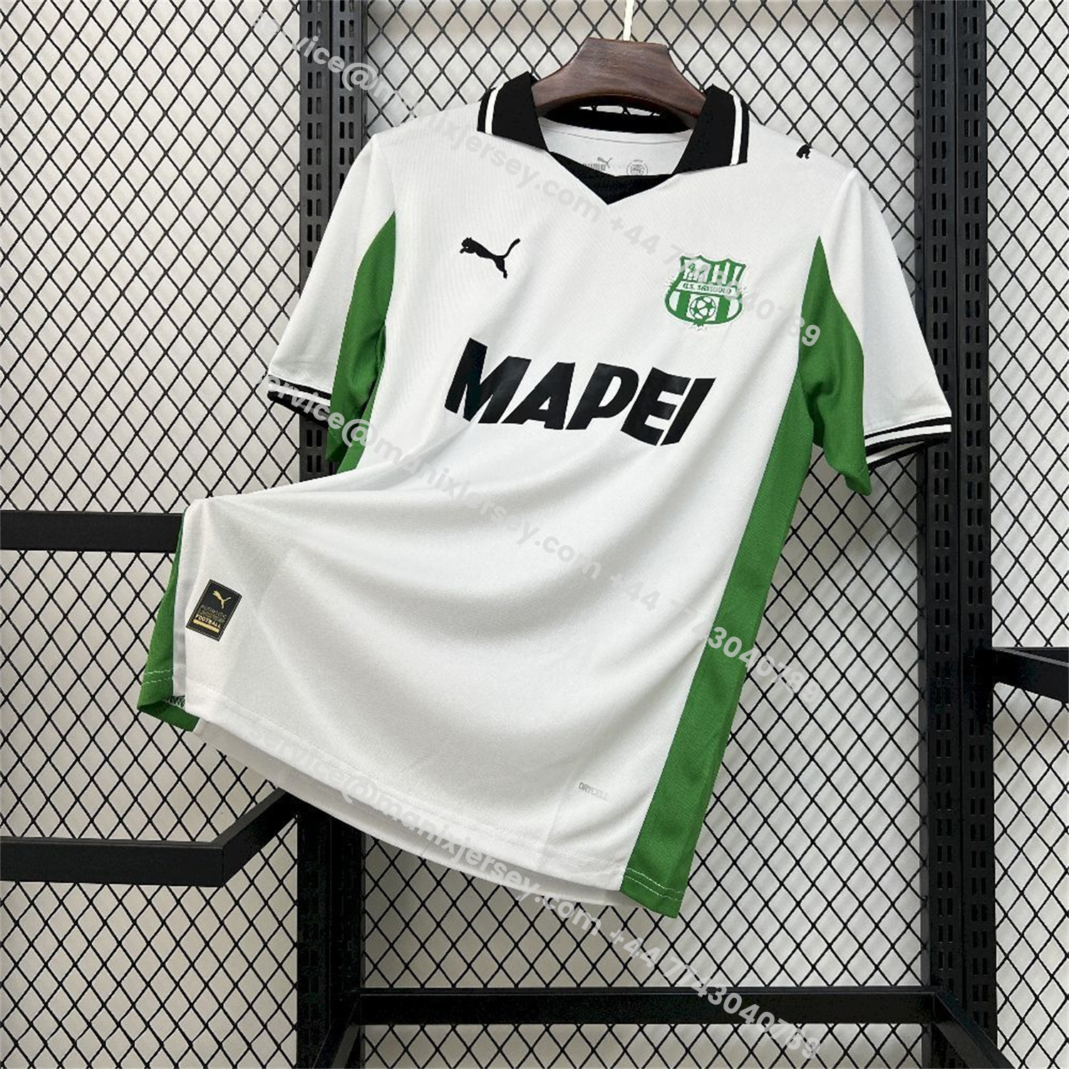 ManixJersey.com | Sassuolo 25-26 Away Jersey - Fans Version -Customize Name, Number and Patch | Worldwide Shipping
