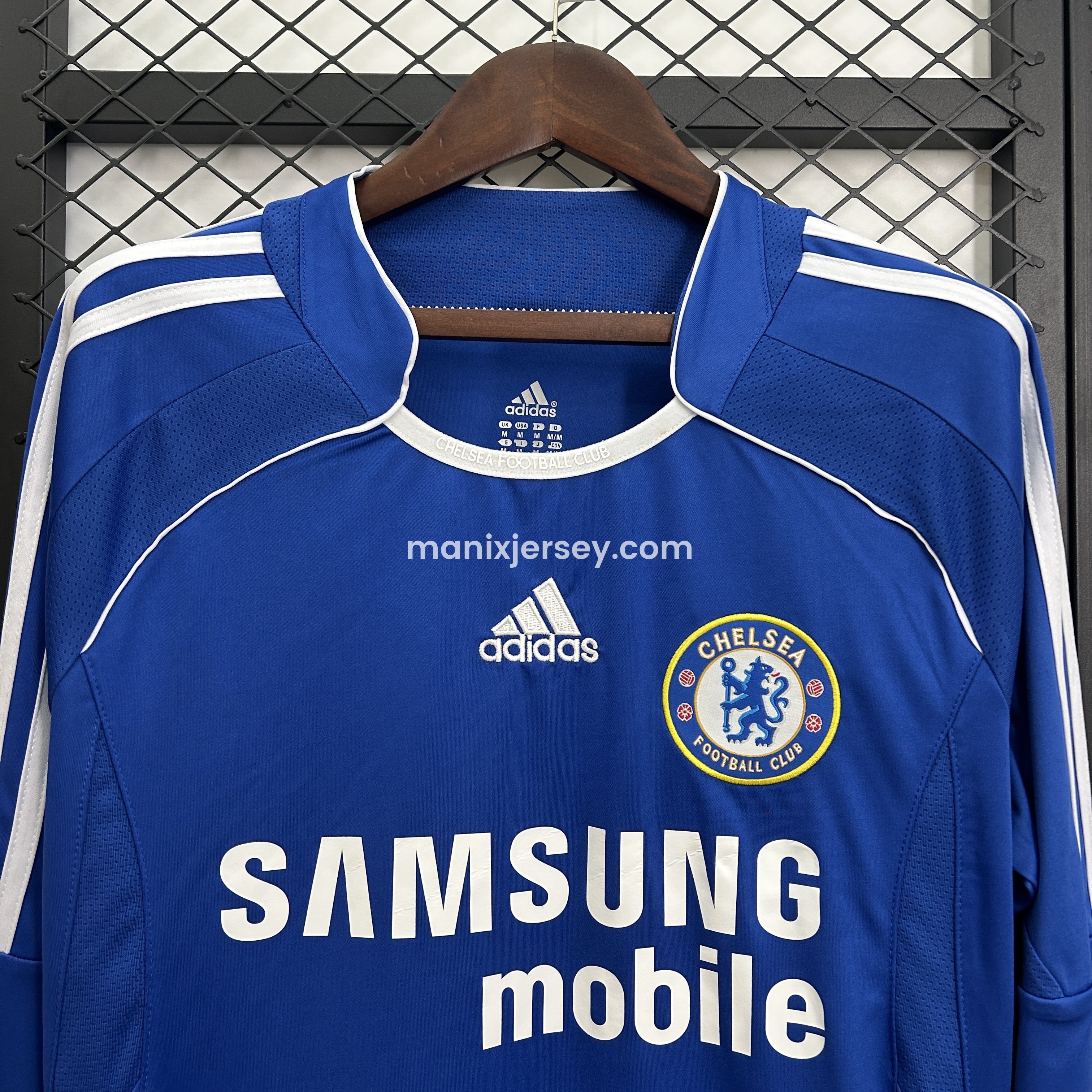 ManixJersey.com | Retro C.H.E.L.S.E.A 2006-07 Home Long Sleeves Jersey -Customize Name, Number and Patch | Worldwide Shipping