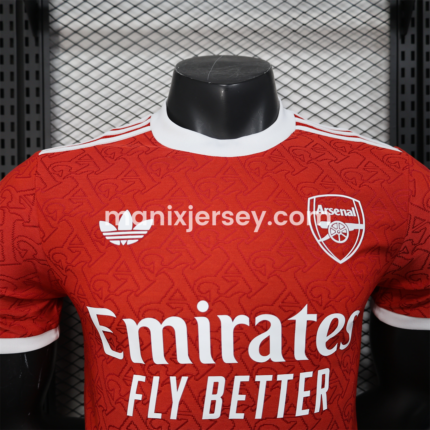 ManixJersey.com | Arsenal 25-26 Red Trefoil Sponsored Secial Edition Jersey - Player Version -Customize Name, Number and Patch | Worldwide Shipping