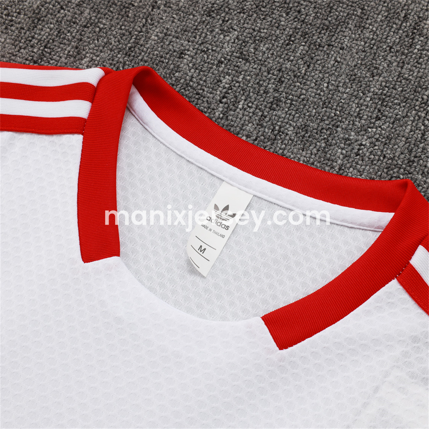 ManixJersey.com | Bayern Munich 2025 125th Anniversary Short-Sleeve Training Set - White Top and Shorts -Customize Name, Number and Patch | Worldwide Shipping