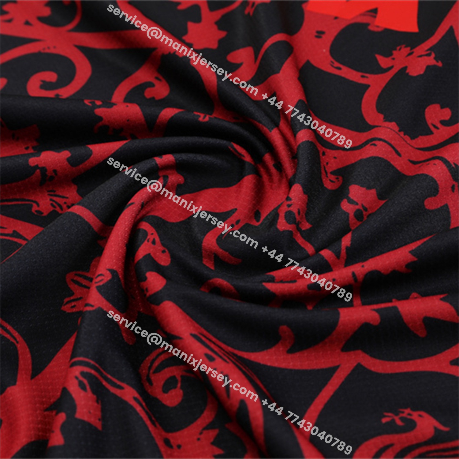 ManixJersey.com | Liver.pool 25-26 Kids Short-Sleeve Training Set - Red Camouflage Top & Black Shorts -Customize Name, Number and Patch | Worldwide Shipping