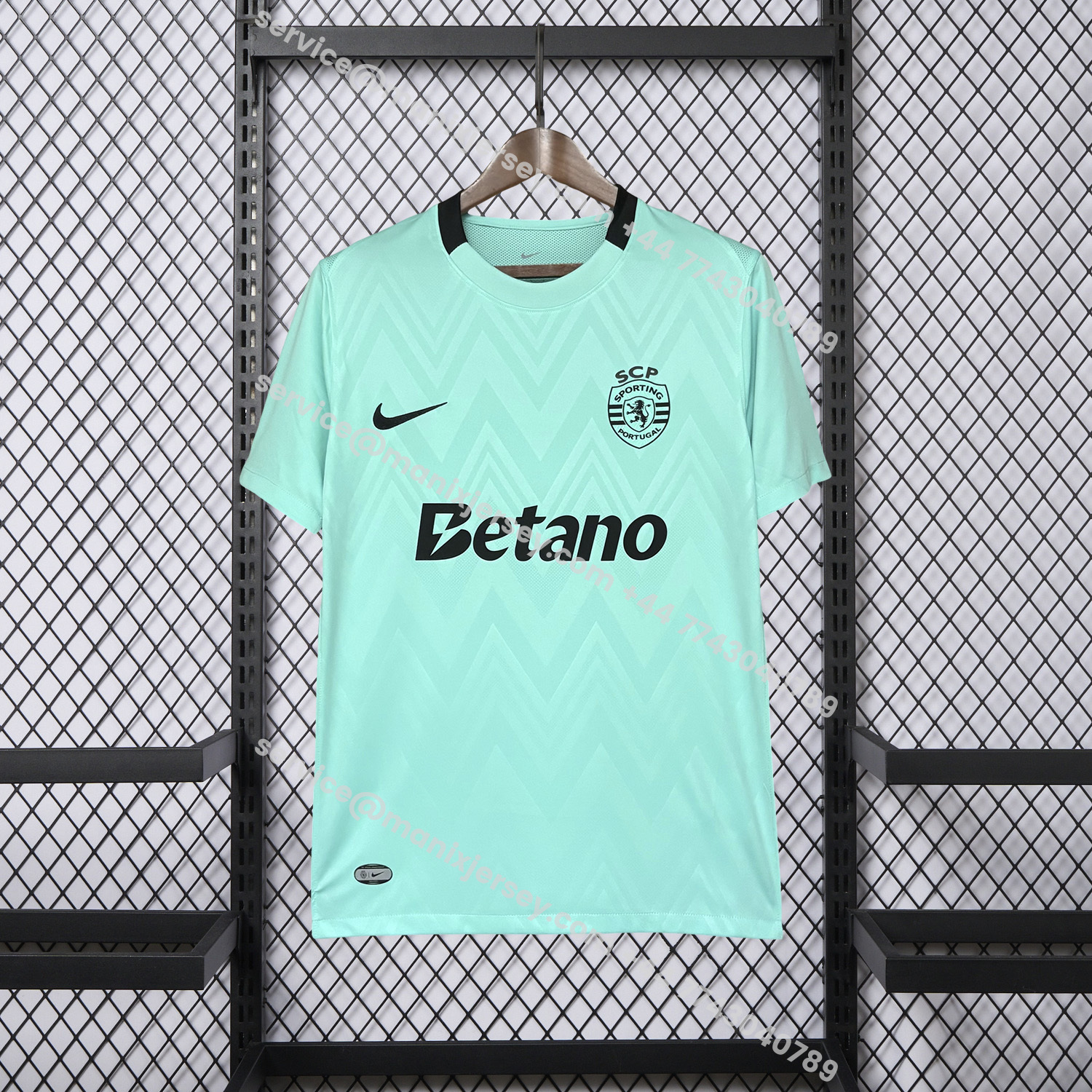 ManixJersey.com | Sporting CP 25-26 Third Cyan Jersey - Fans Version -Customize Name, Number and Patch | Worldwide Shipping
