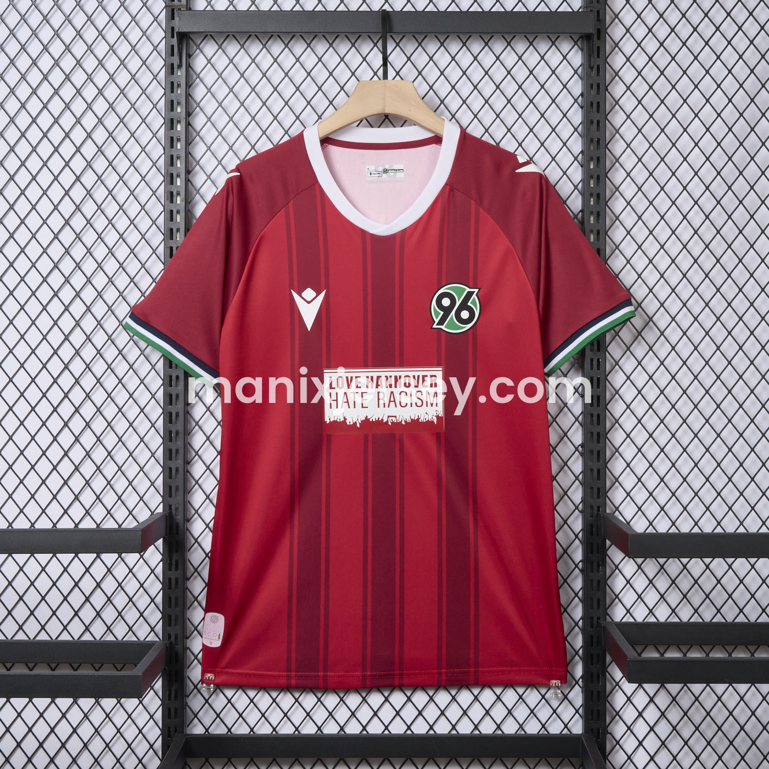ManixJersey.com | Hannover 96 24-25 Anti-Racism Special Edition Jersey - Fans Version -Customize Name, Number and Patch | Worldwide Shipping