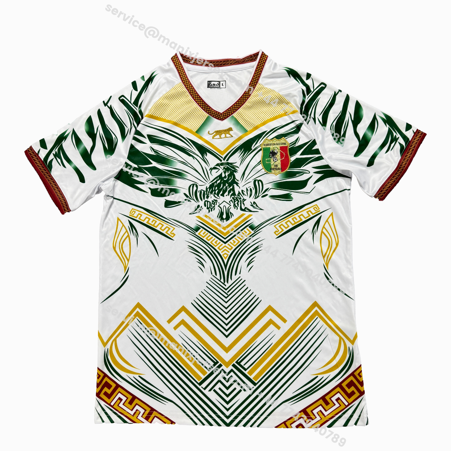 ManixJersey.com | Mali 2026 Eagle White Jersey - Fans Version -Customize Name, Number and Patch | Worldwide Shipping