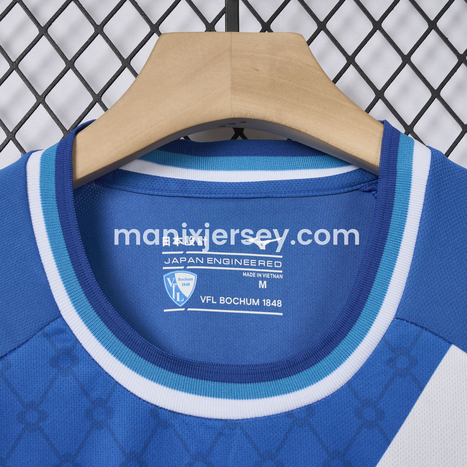 ManixJersey.com | Bochum 24-25 White Slanted Stripe Special Jersey with Sponsors - Fans Version -Customize Name, Number and Patch | Worldwide Shipping