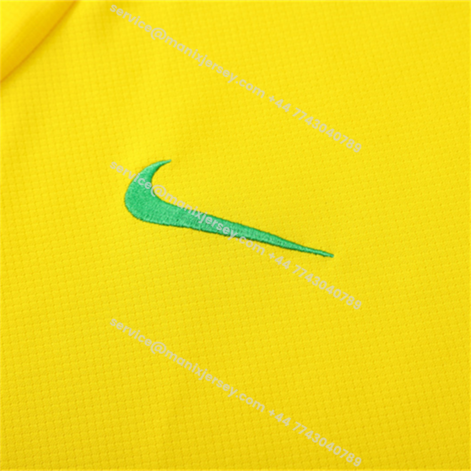 ManixJersey.com | Brazil 25-26 Short-Sleeve Training Set - Yellow Top & Black Shorts -Customize Name, Number and Patch | Worldwide Shipping