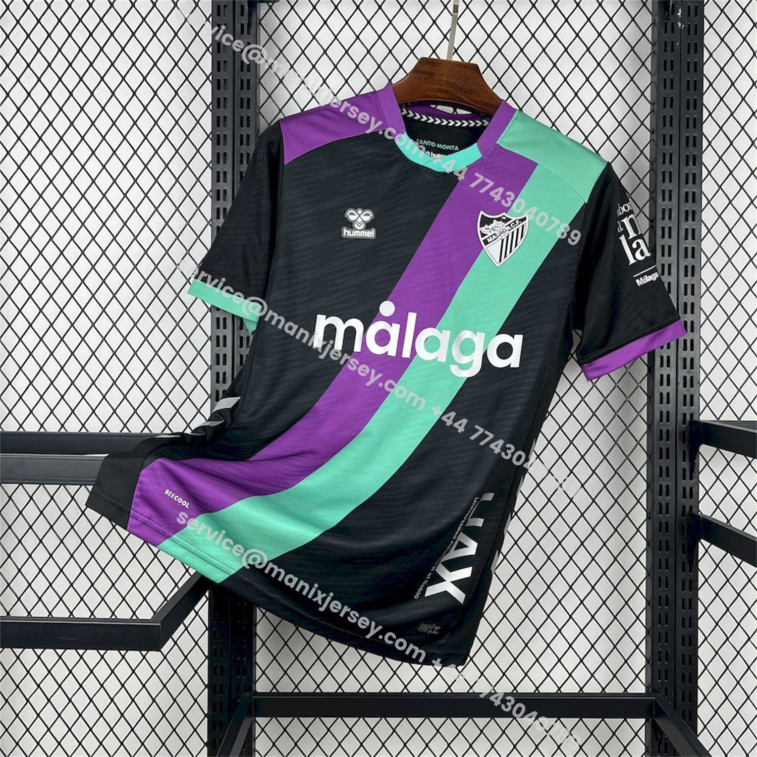 ManixJersey.com | Malaga 25-26 Away Black Jersey - Fans Version -Customize Name, Number and Patch | Worldwide Shipping