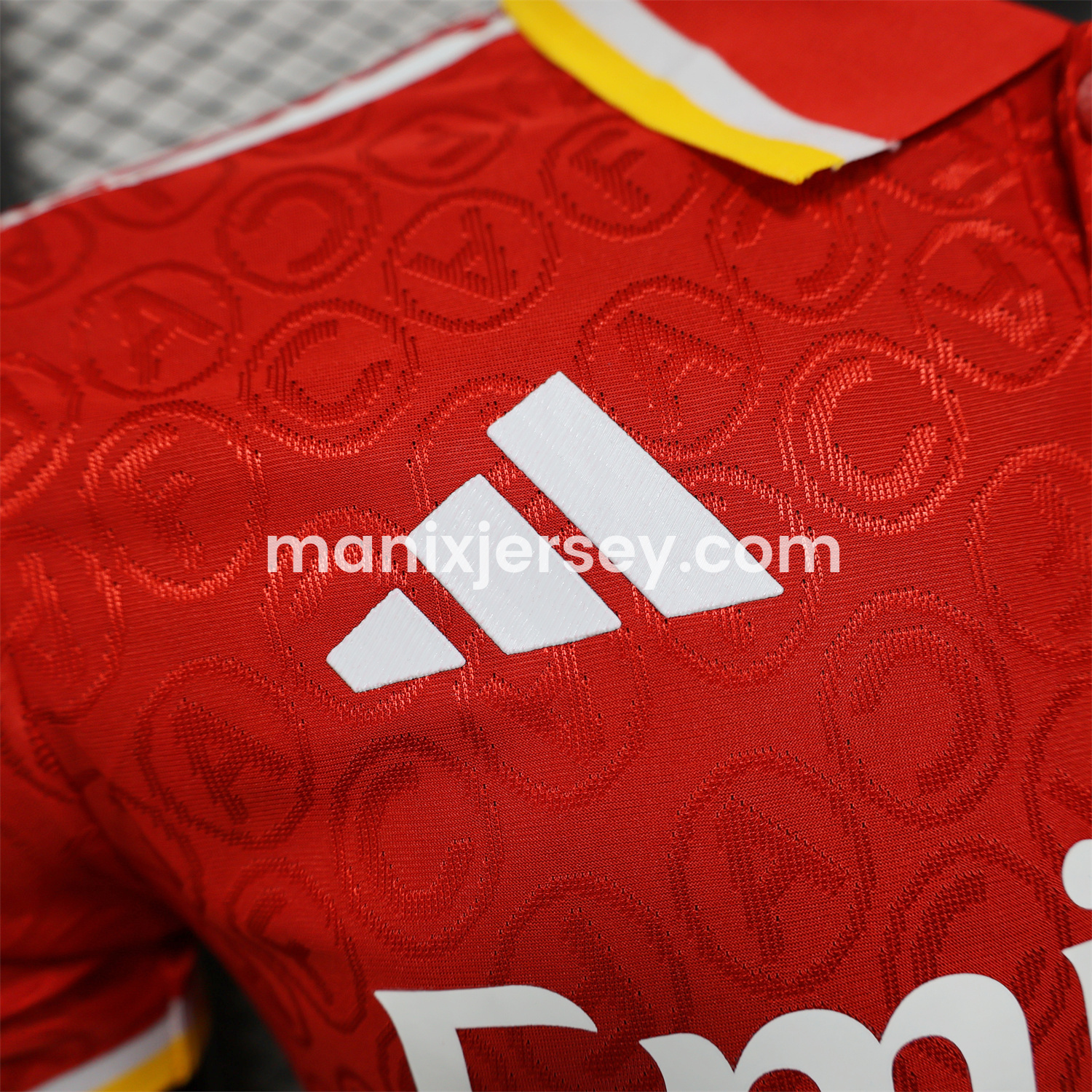 ManixJersey.com | Arsenal 25-26 Red POLO White Sponsored Secial Edition Jersey - Player Version -Customize Name, Number and Patch | Worldwide Shipping