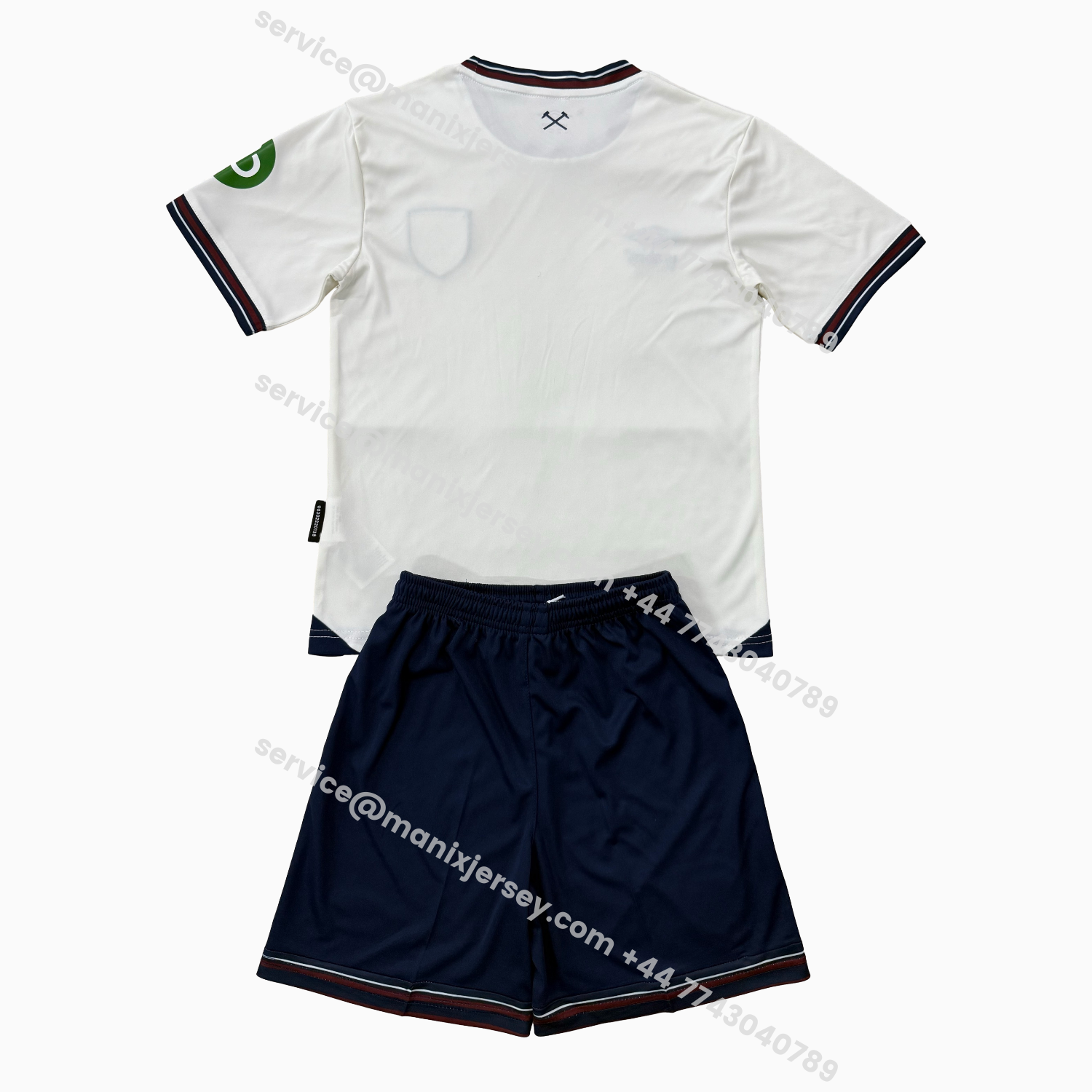 ManixJersey.com | West Ham United 25-26 Away Men's Adult Jersey Set - Fans Version -Customize Name, Number and Patch | Worldwide Shipping