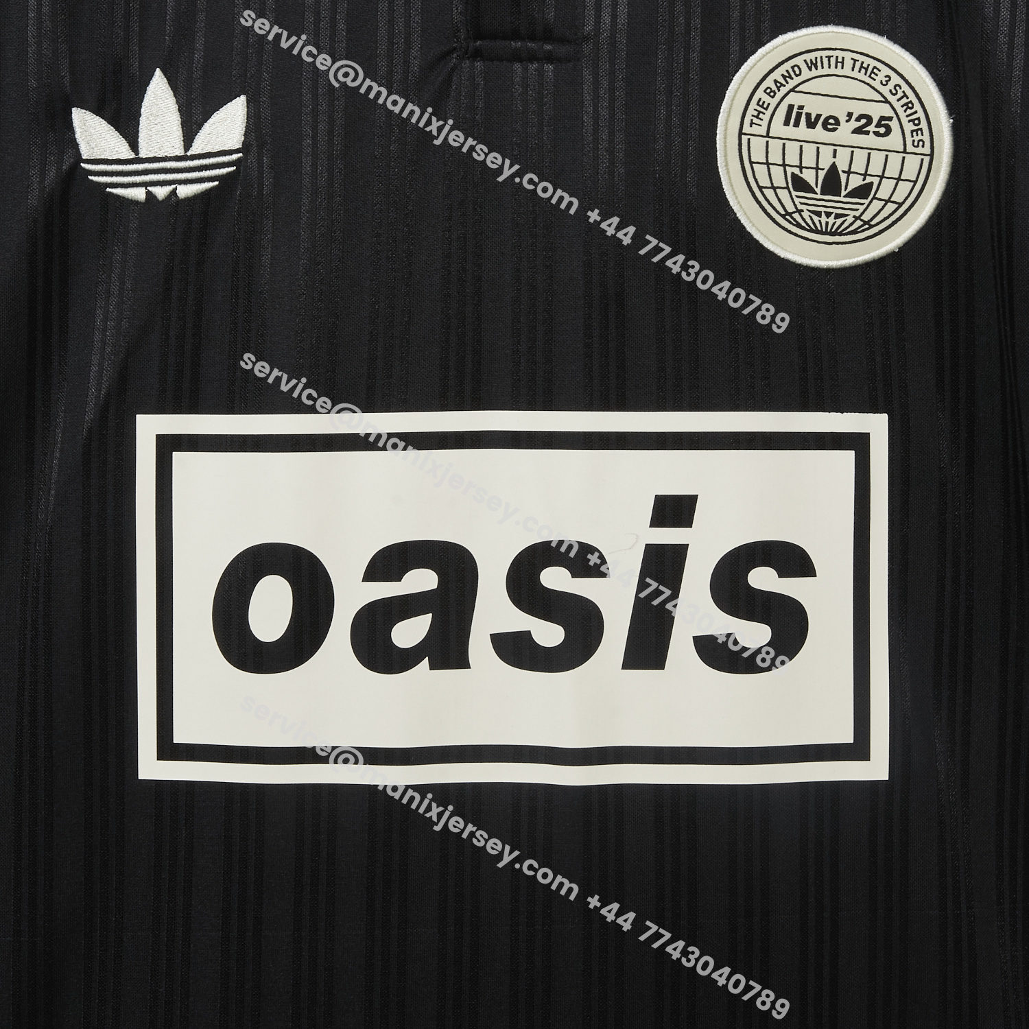 ManixJersey.com | Bohemian 25-26 Oasis Originals Tour Black Jersey With Number 25 - Fans Version -Customize Name, Number and Patch | Worldwide Shipping