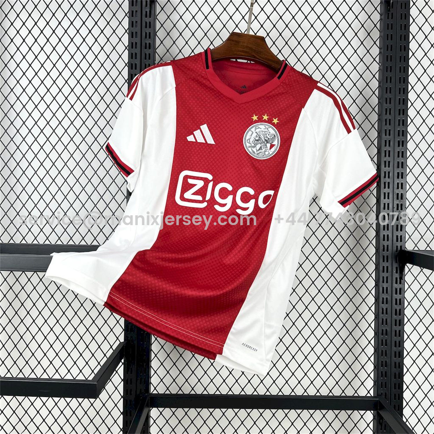 ManixJersey.com | Ajax 25-26 Home Jersey - Fans Version -Customize Name, Number and Patch | Worldwide Shipping