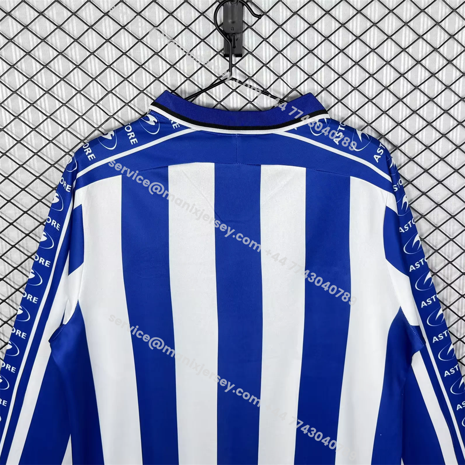ManixJersey.com | Retro Deportivo Alavés 1998-99 Home Long Sleeves Jersey -Customize Name, Number and Patch | Worldwide Shipping