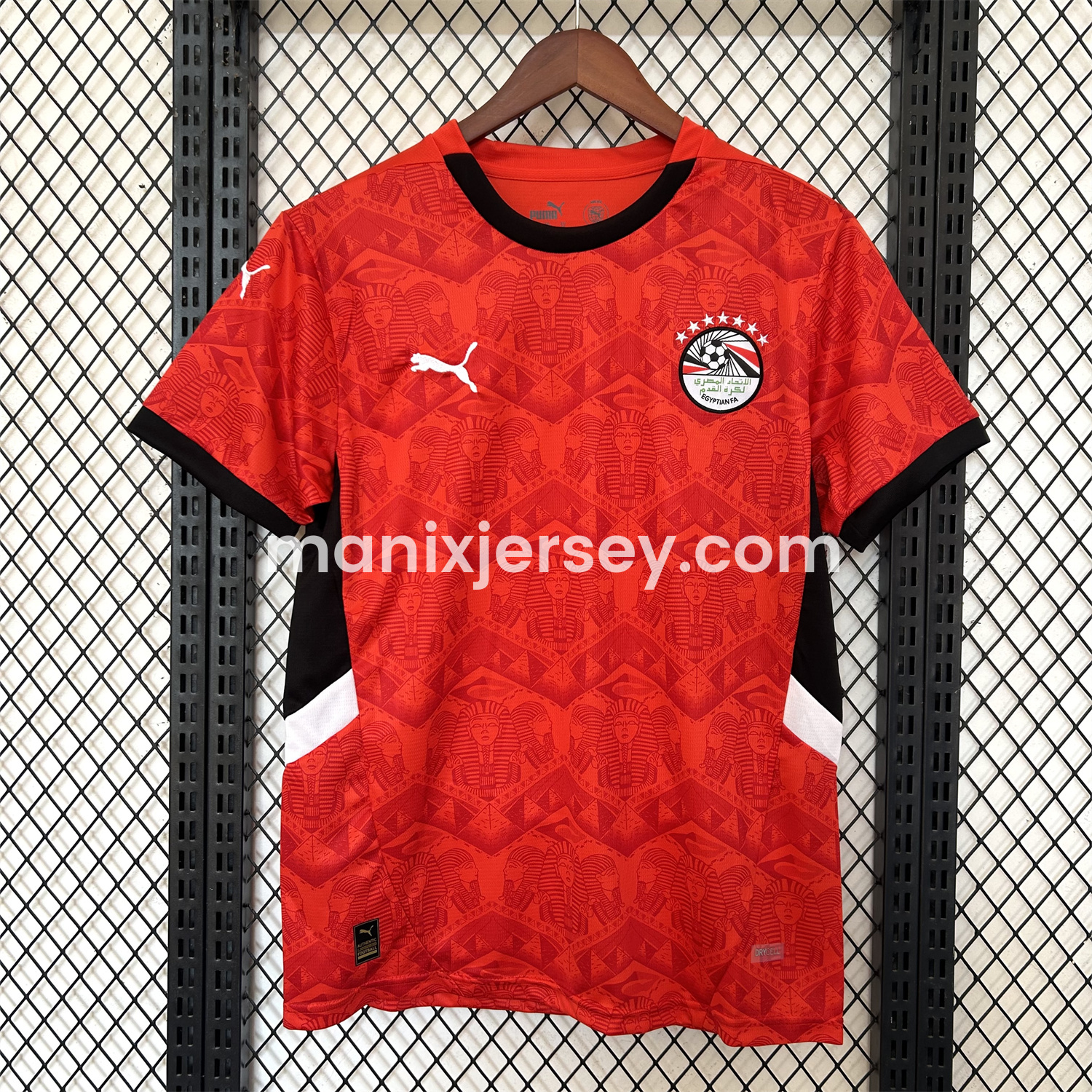 ManixJersey.com | Egypt 25-26 Home Jersey - Fans Version -Customize Name, Number and Patch | Worldwide Shipping