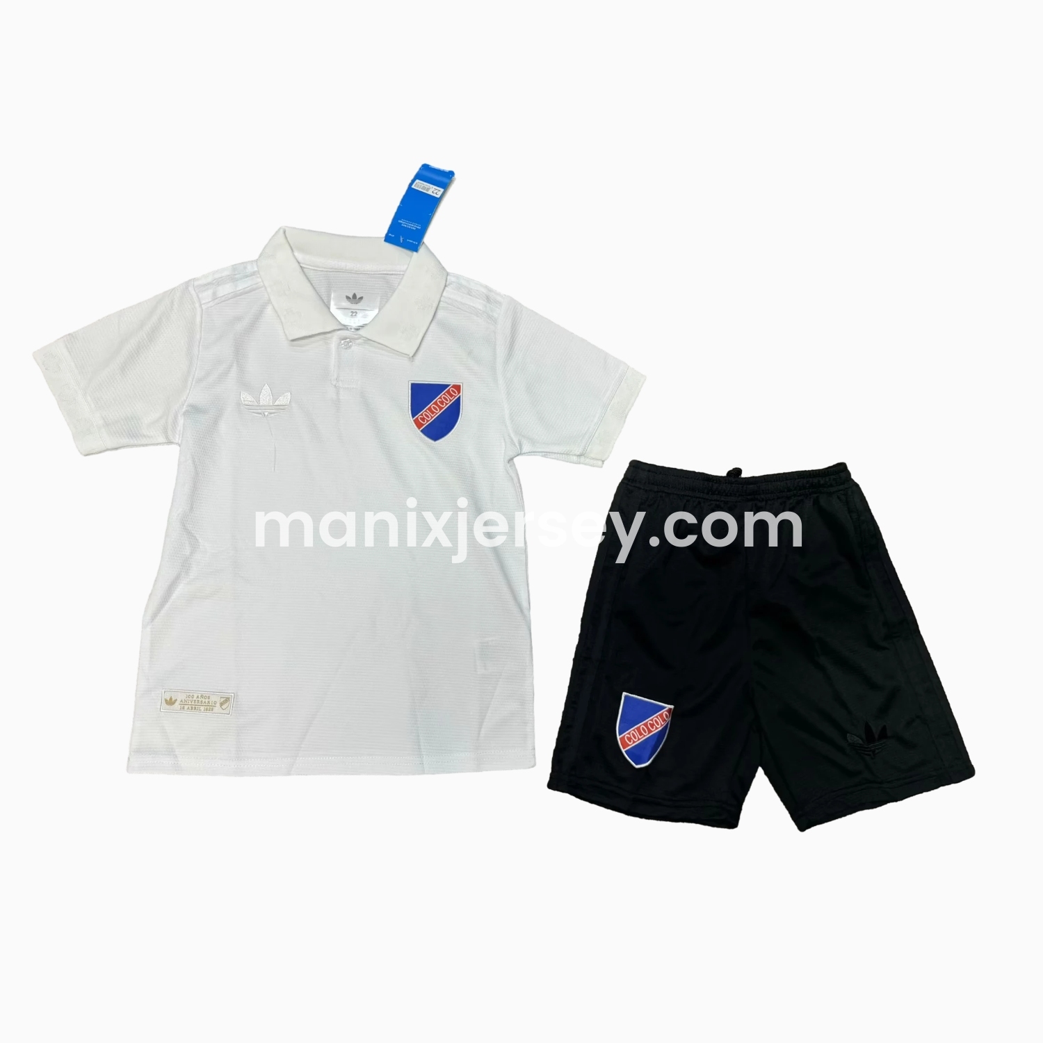 ManixJersey.com | Colo Colo 2025 Centenary Special Edition Unsponsored Kids Kit -Customize Name, Number and Patch | Worldwide Shipping