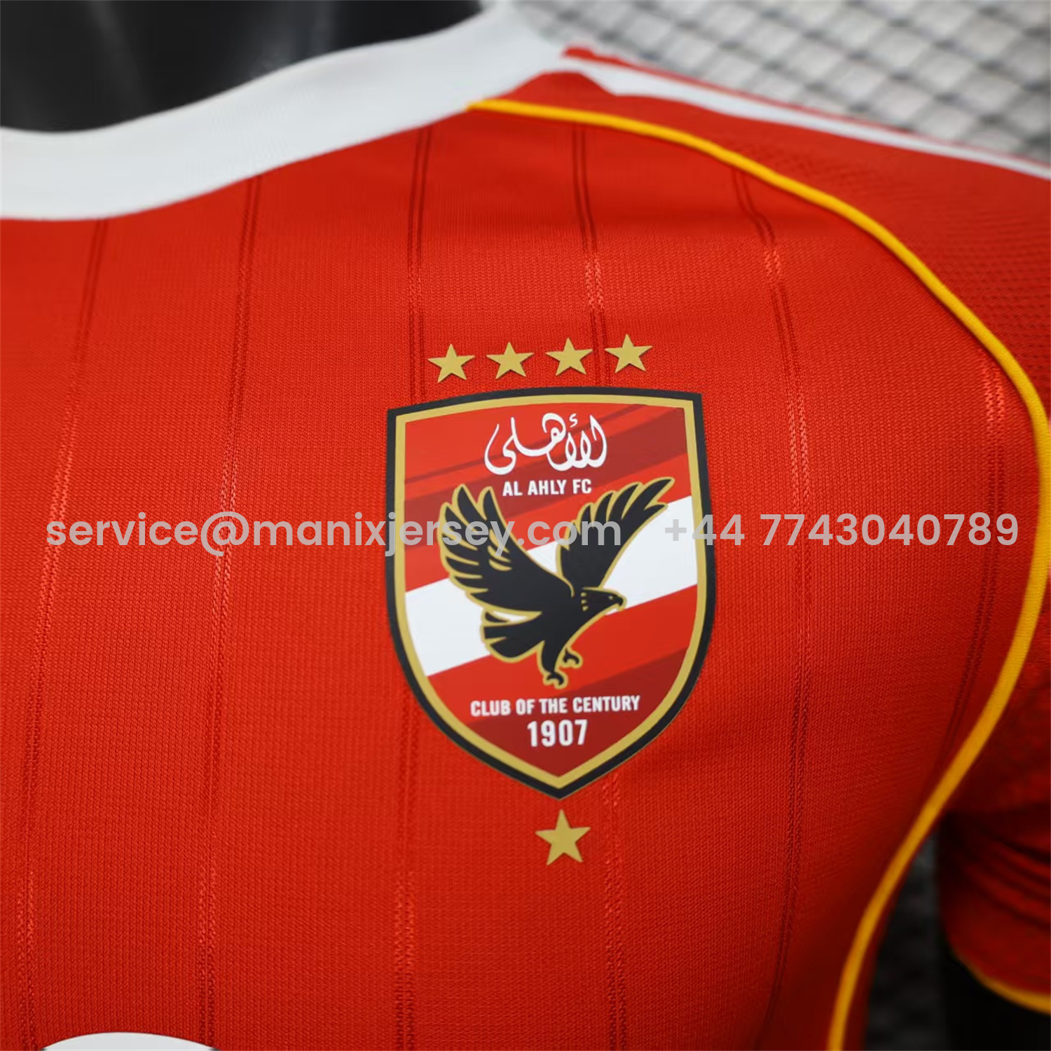ManixJersey.com | Al Ahly SC 25-26 Home Jersey - Player Version -Customize Name, Number and Patch | Worldwide Shipping