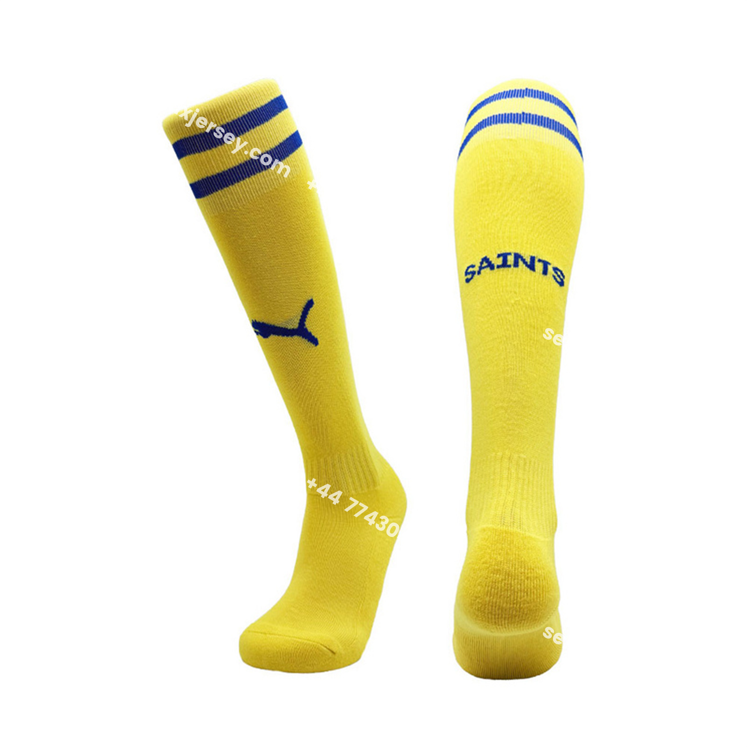 ManixJersey.com | Southampton 25-26 Away Socks - Yellow -Customize Name, Number and Patch | Worldwide Shipping