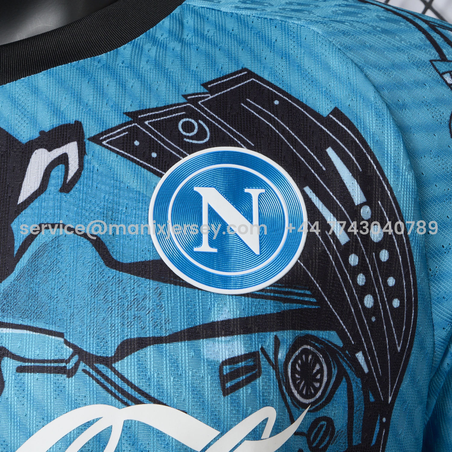 ManixJersey.com | Napoli 25-26 Blue Mecha Training Jersey - Player Version -Customize Name, Number and Patch | Worldwide Shipping